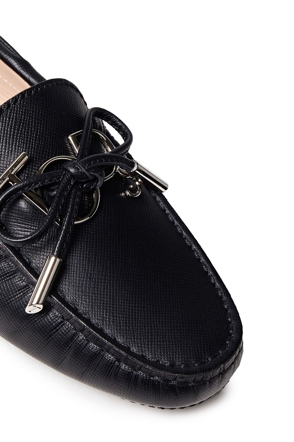 TOD'S Heaven Lacetto embellished leather loafers
