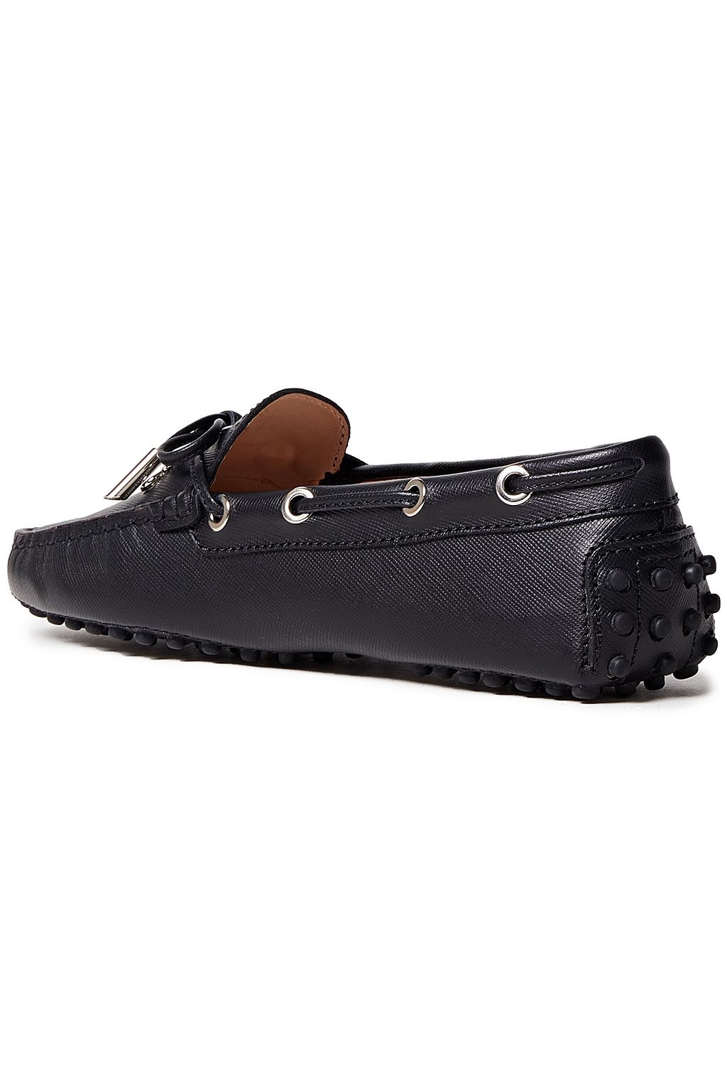 TOD'S Heaven Lacetto embellished leather loafers