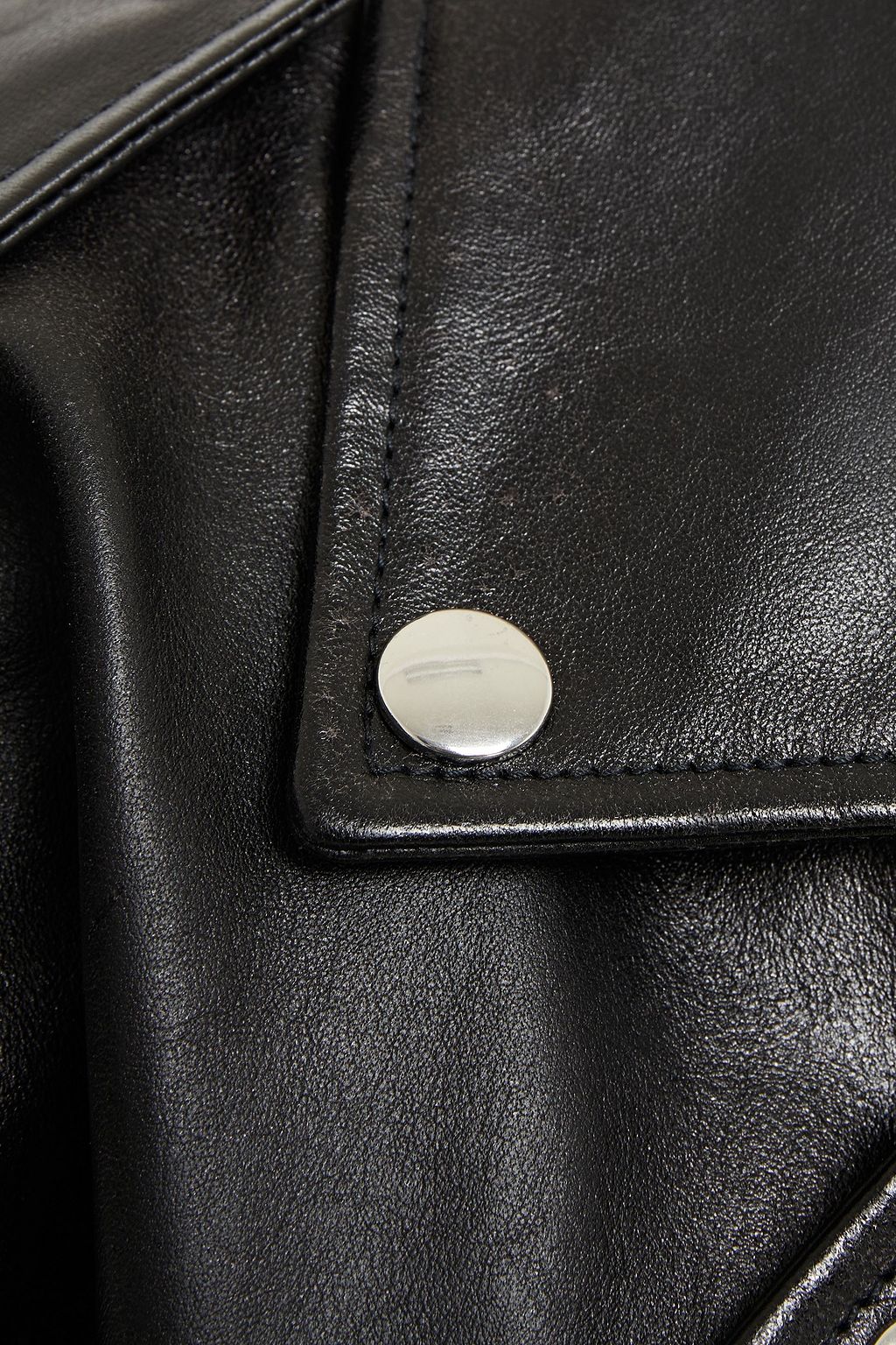 BALENCIAGA Oversized textured-leather coat