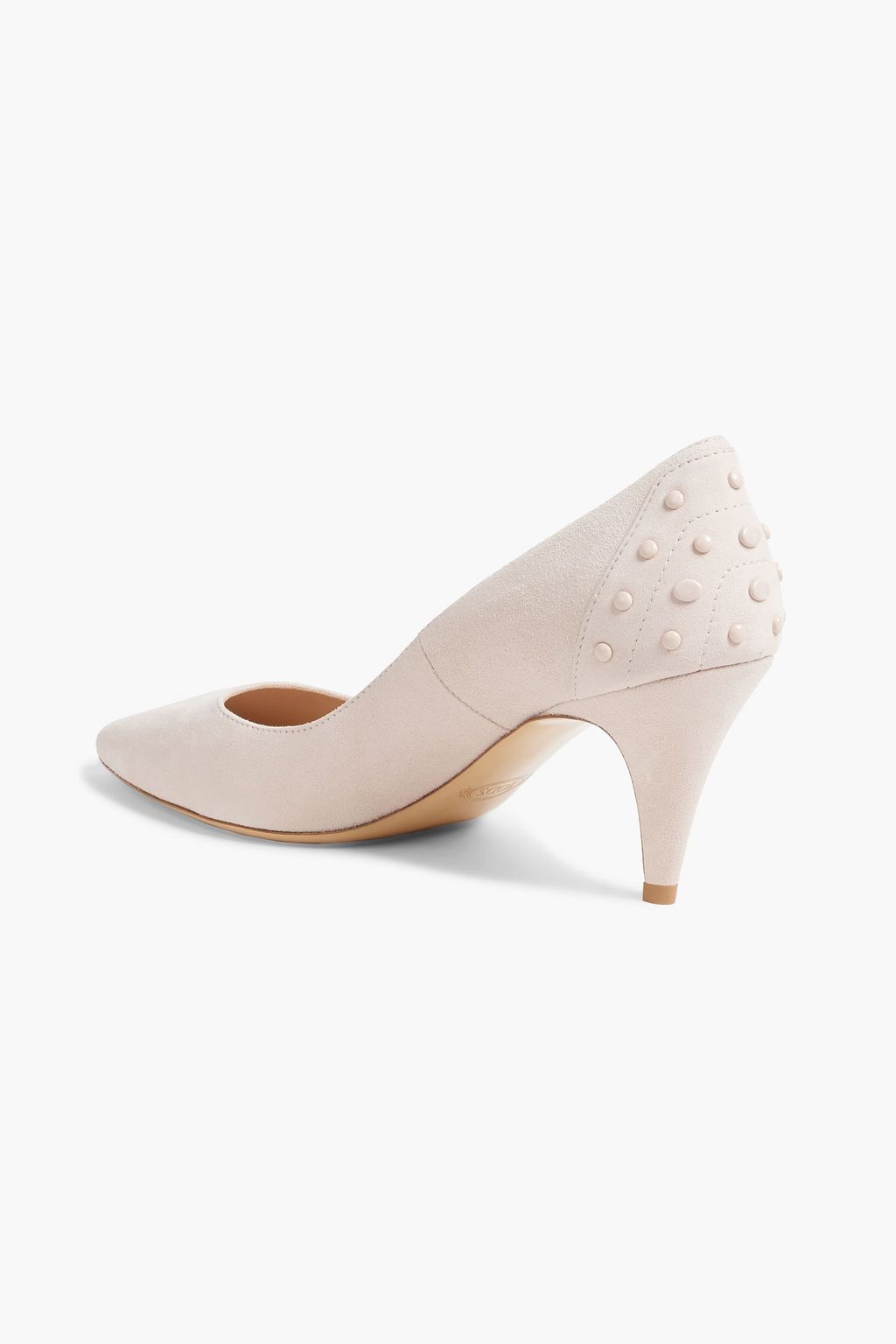 TOD'S Studded suede pumps