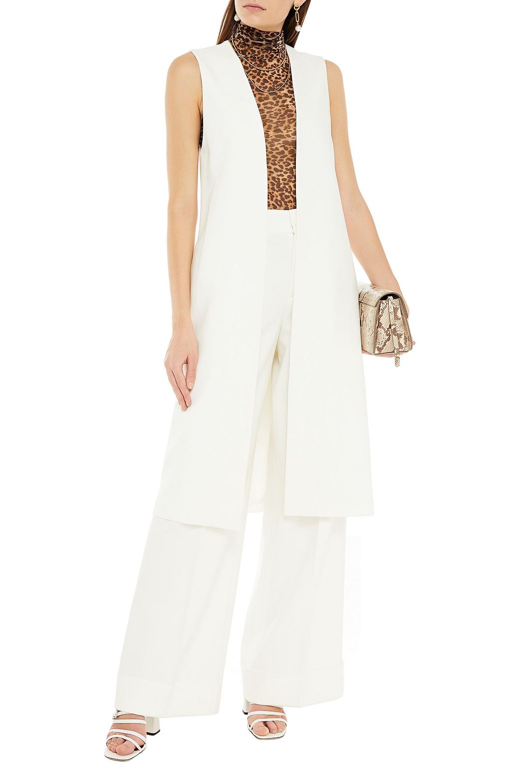 ALICE + OLIVIA Crepe vest