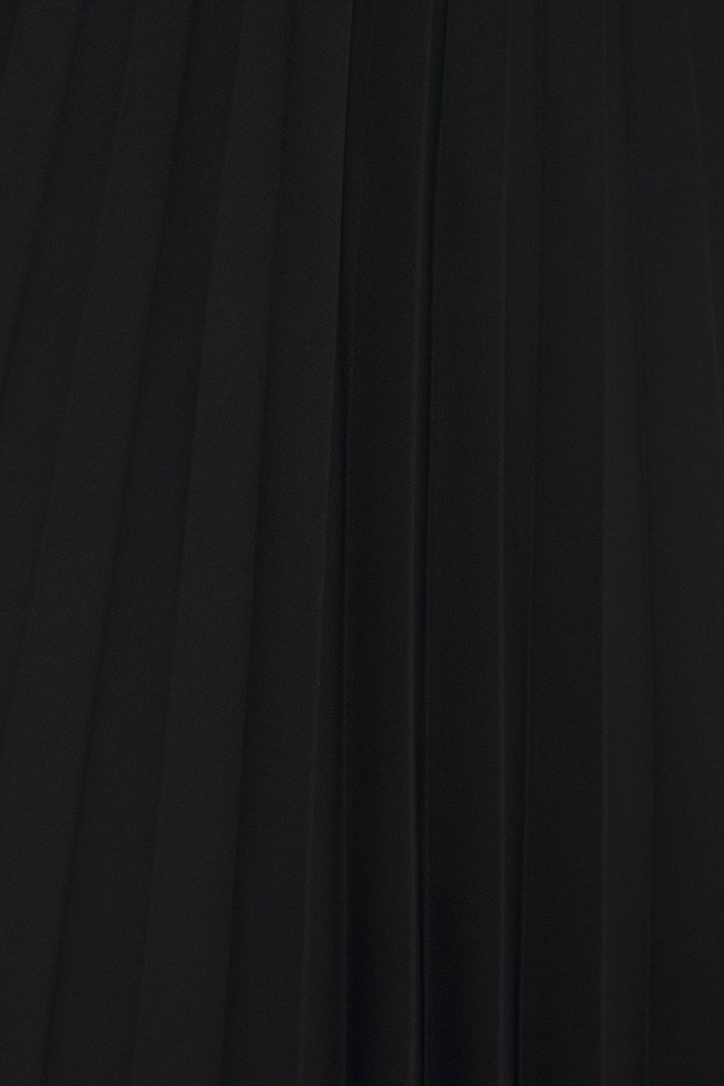 BALENCIAGA Pussy-bow belted pleated cady dress