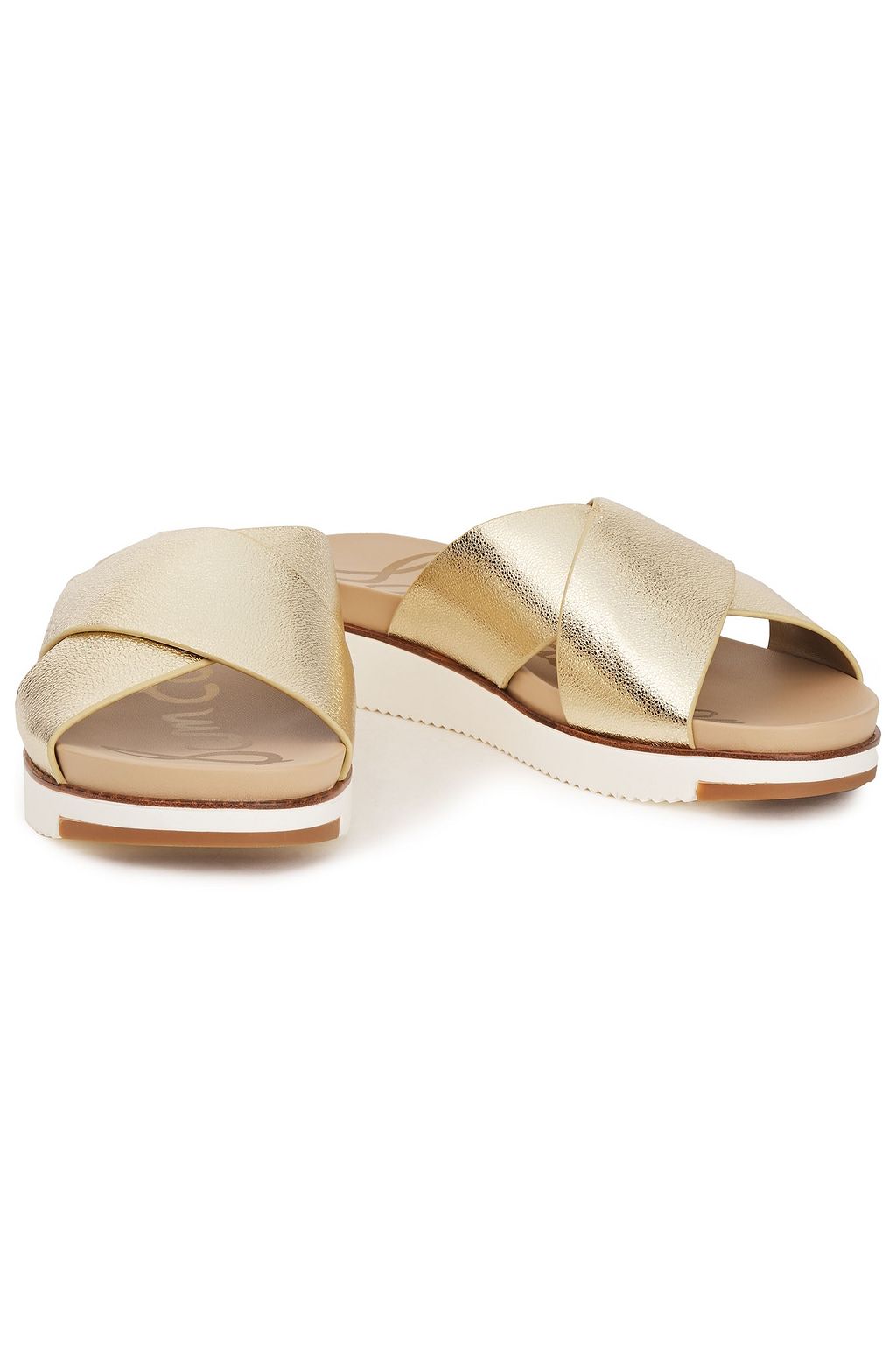 sam edelman audrea slide sandal gold
