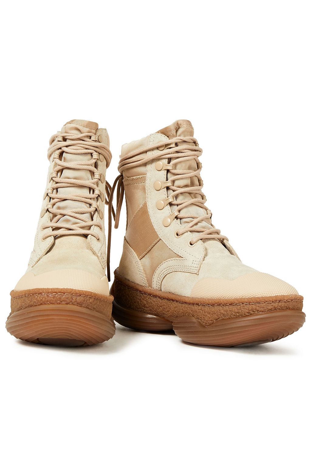 ALEXANDER WANG Suede and canvas snow boots