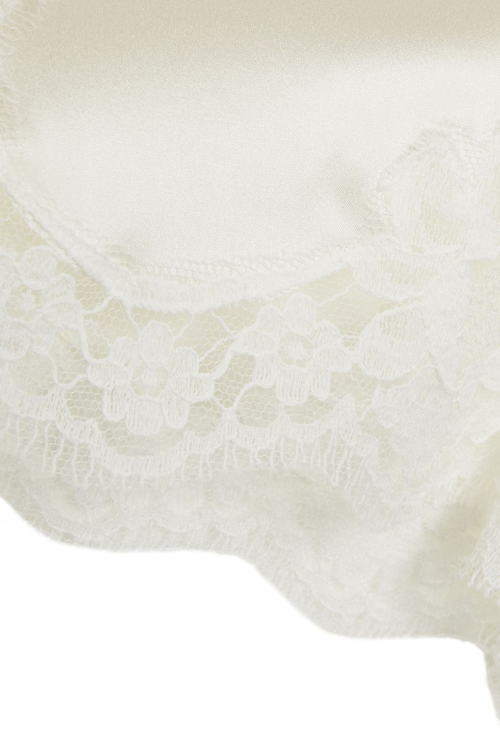 DOLCE&GABBANA Lace-trimmed silk-blend satin pajama shorts