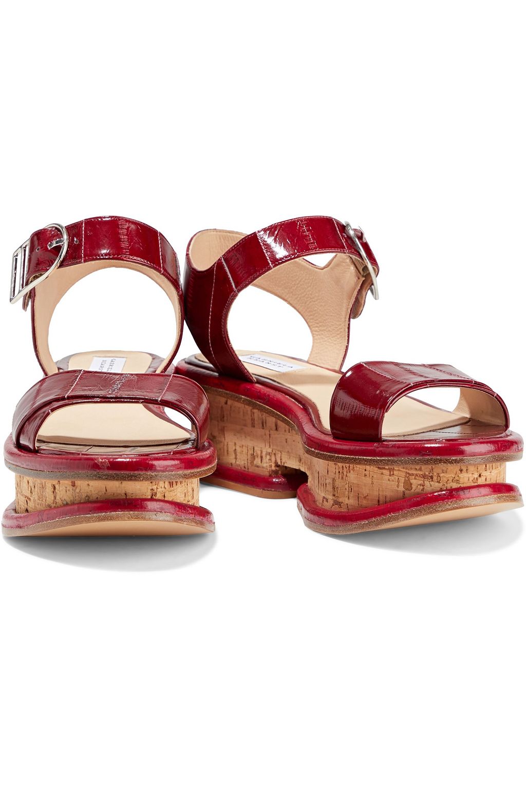 GABRIELA HEARST Bradley glossed-eel platform sandals