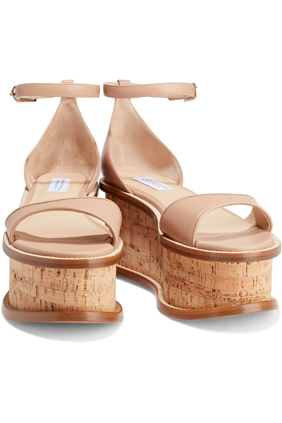 Gabriela Hearst Cyrene Leather Platform In Sand