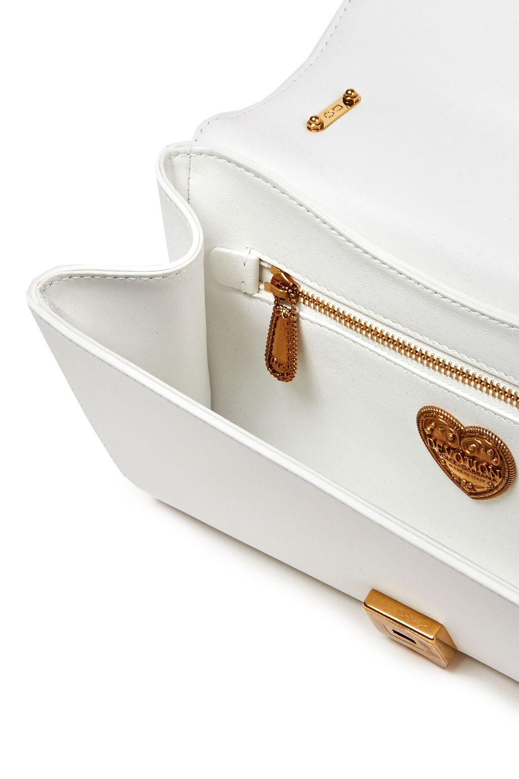 DOLCE & GABBANA Devotion embellished quilted leather shoulder bag