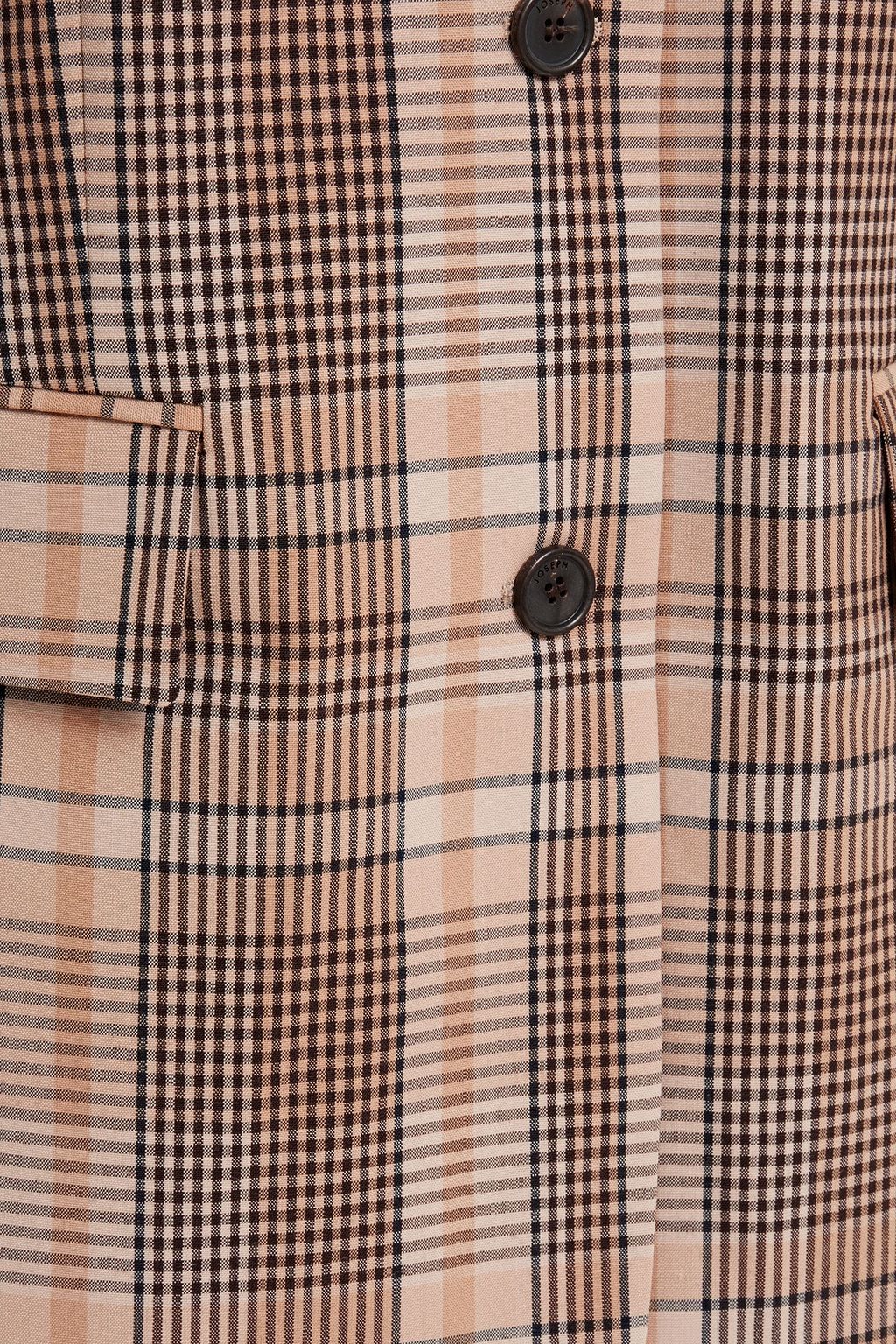 JOSEPH Mayfield-Madras checked woven blazer