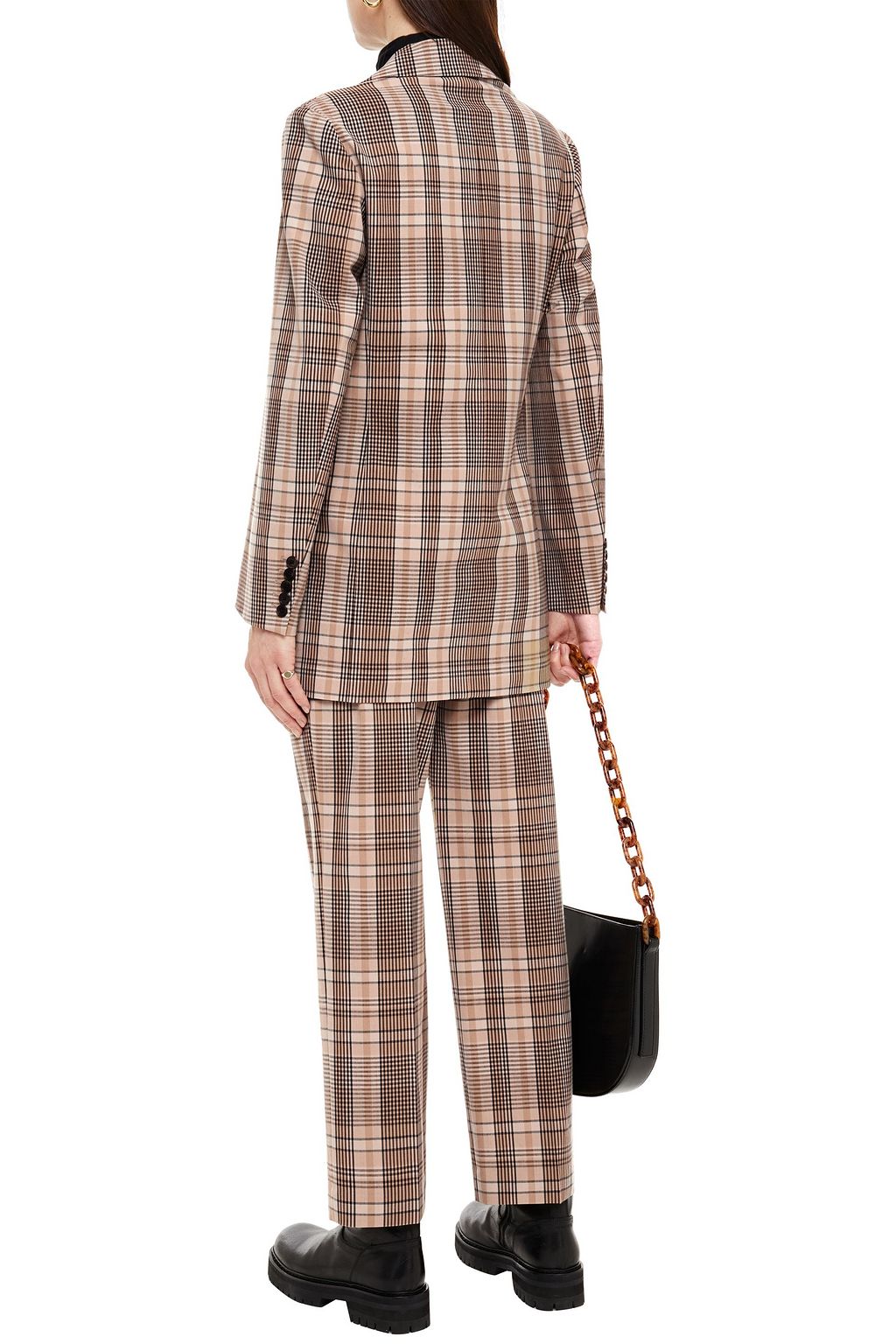 JOSEPH Mayfield-Madras checked woven blazer