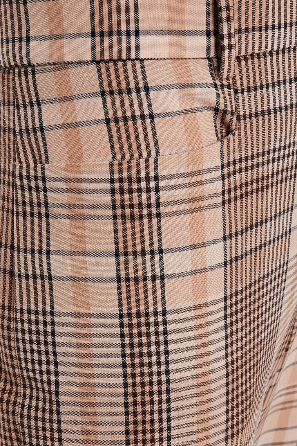 JOSEPH Mayfield-Madras checked woven straight-leg pants