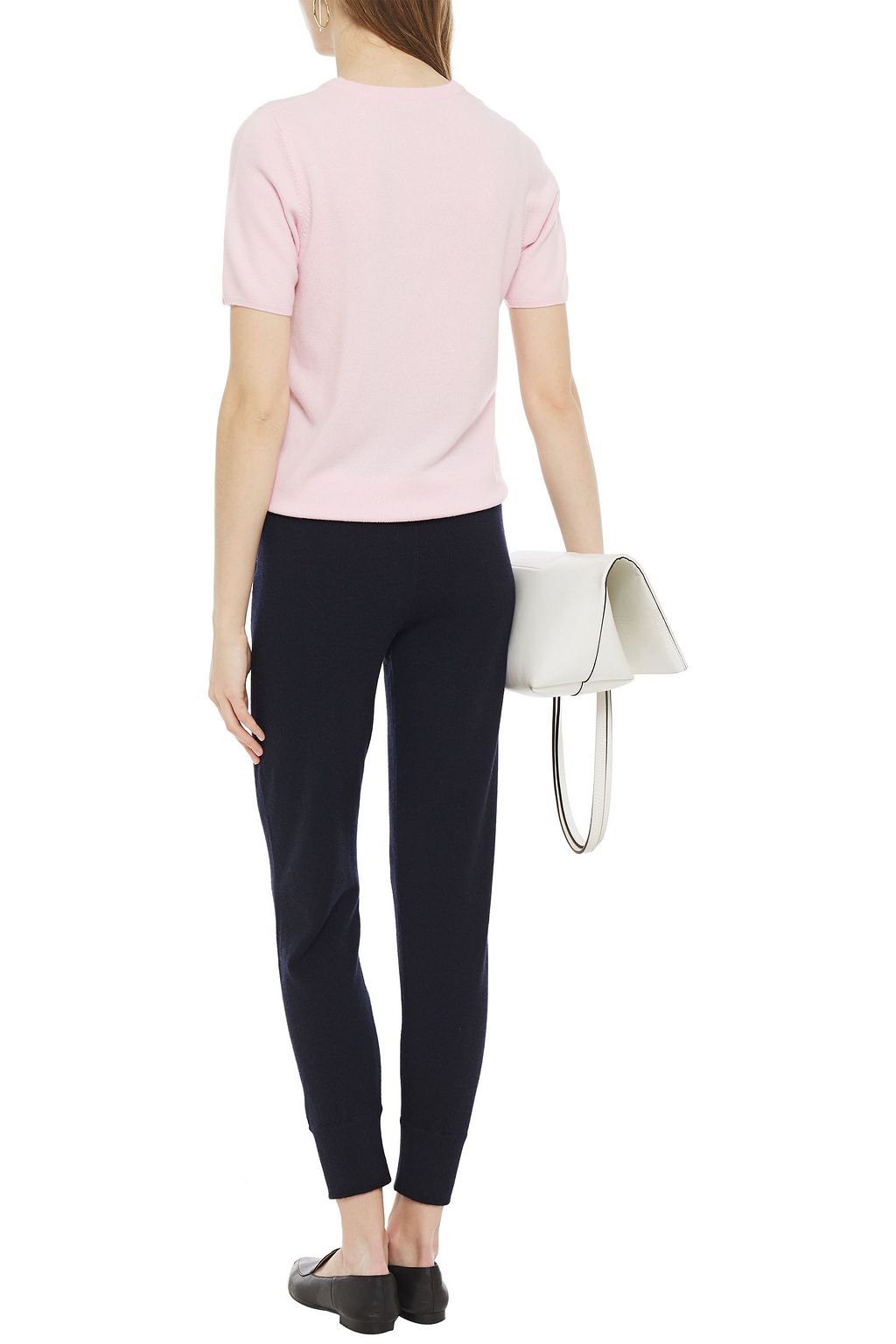 N.PEAL Mélange cashmere track pants