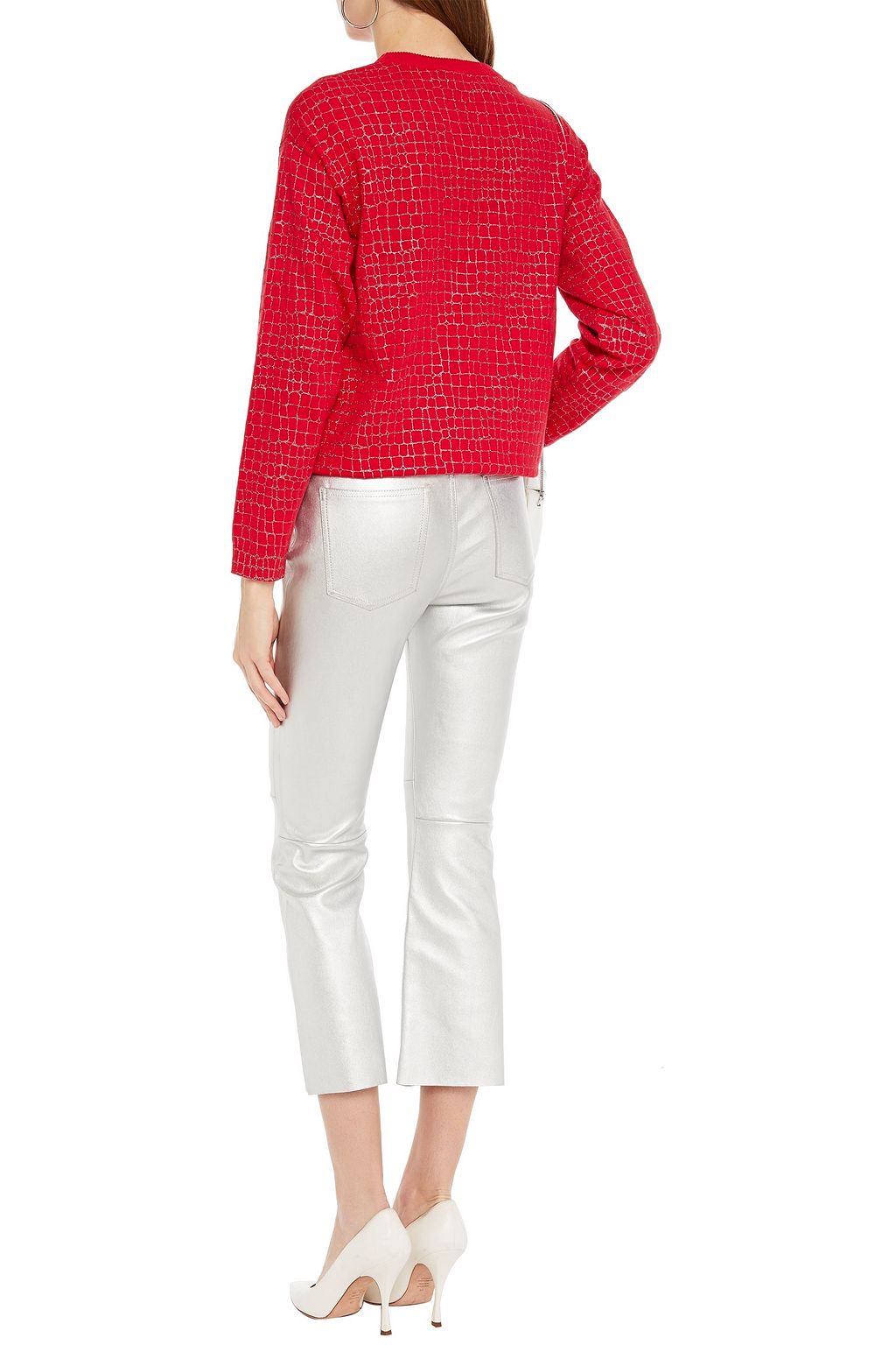 BOUTIQUE MOSCHINO Glittered cotton sweater