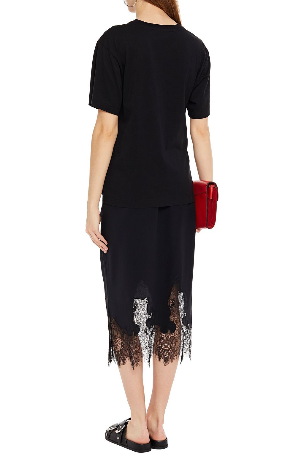 BOUTIQUE MOSCHINO Glitter-embellished cotton-jersey T-shirt