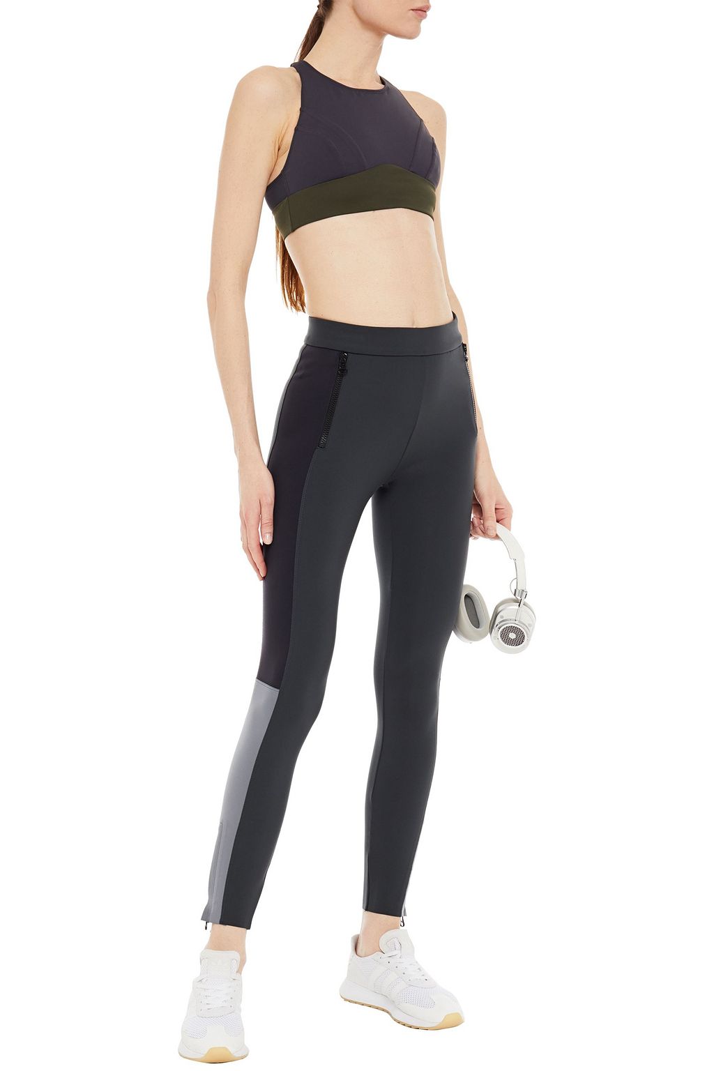ERNEST LEOTY Celine two-tone stretch sports bra