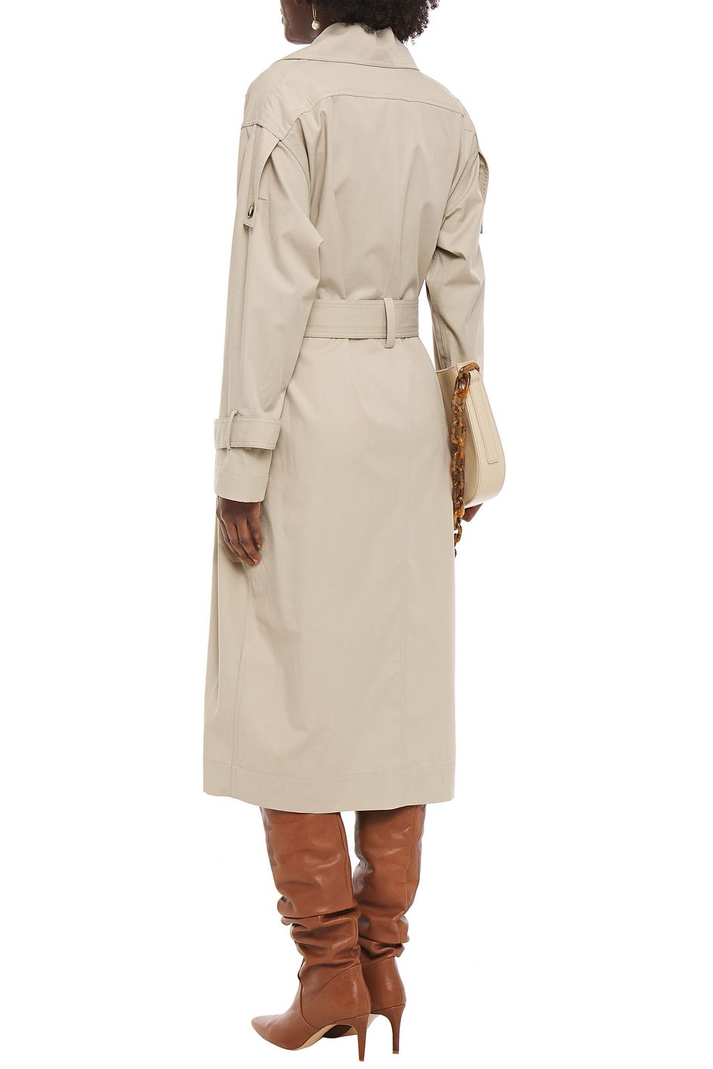 VICTORIA BECKHAM Double-breasted cotton-twill trench coat