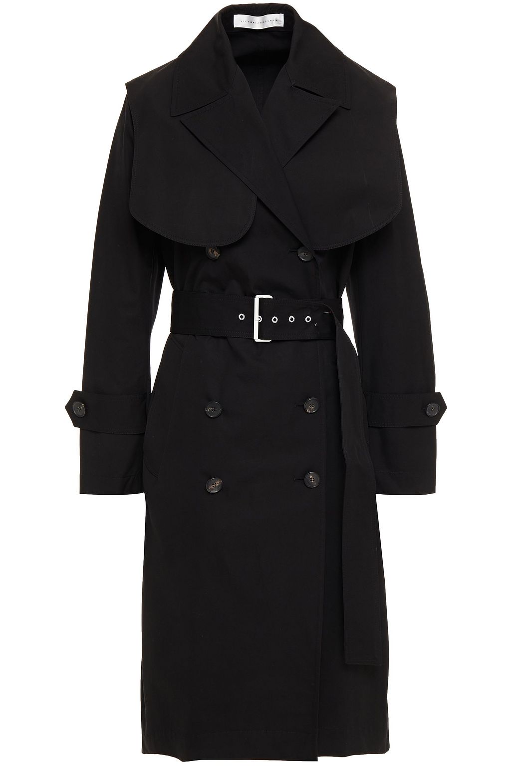 VICTORIA BECKHAM Double-breasted cotton-canvas trench coat | Sale up to ...