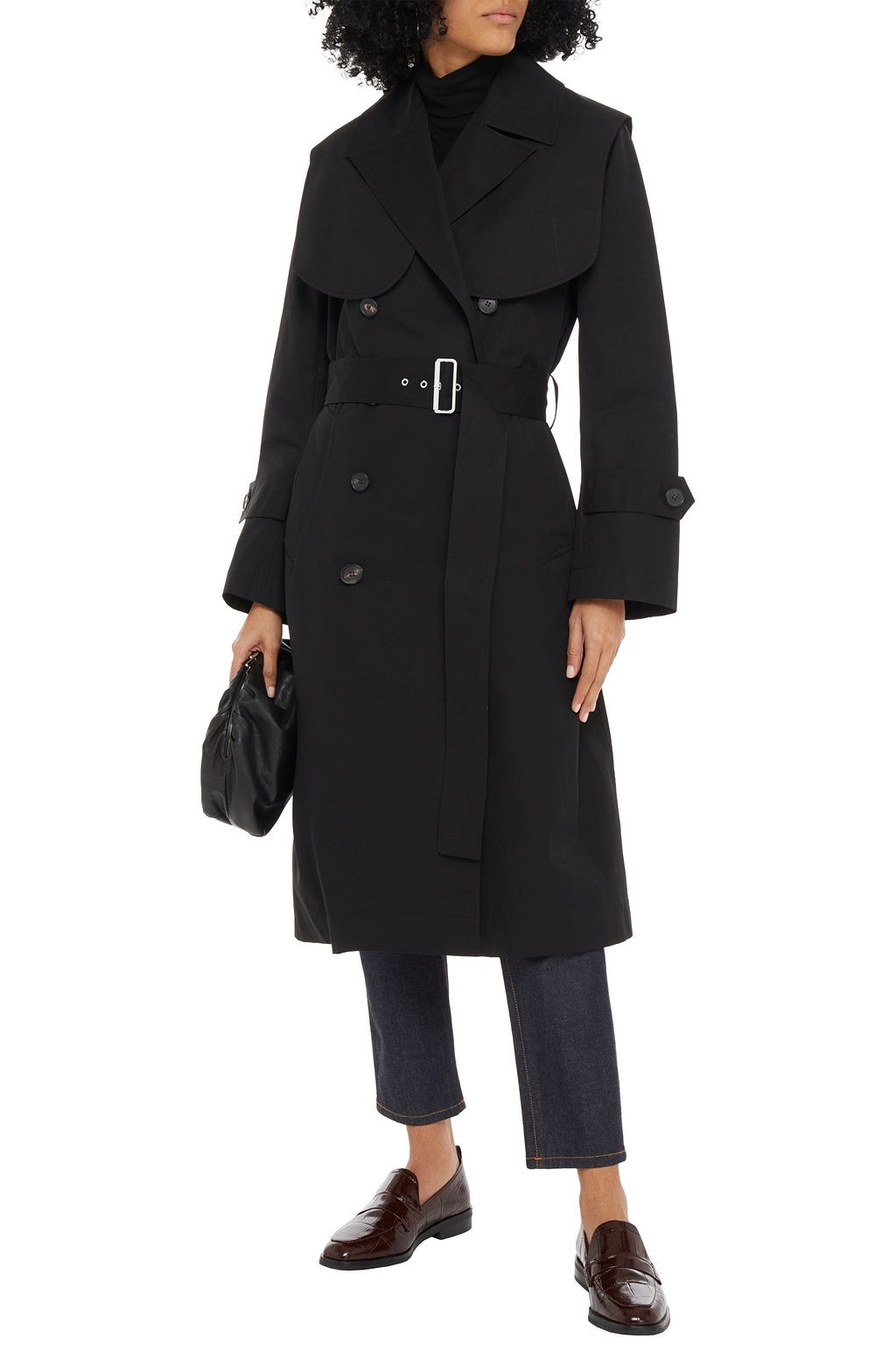 VICTORIA BECKHAM Double-breasted cotton-canvas trench coat