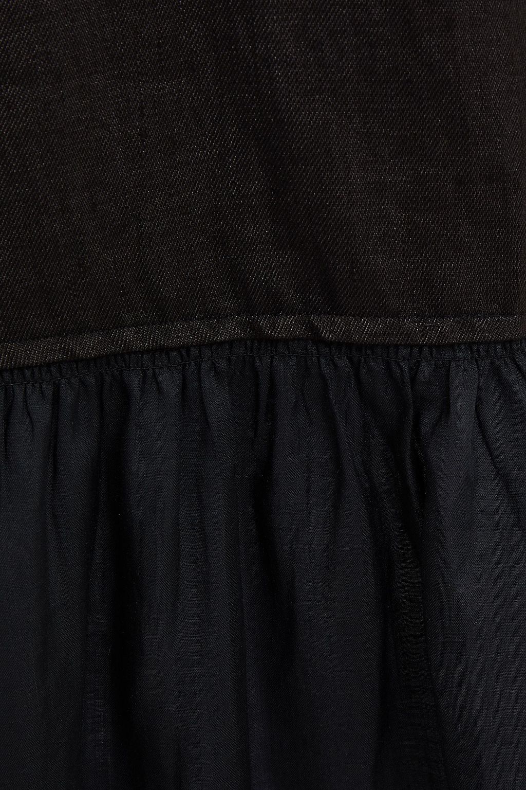 JOSEPH Nolen shantung and gathered ramie-gauze midi dress