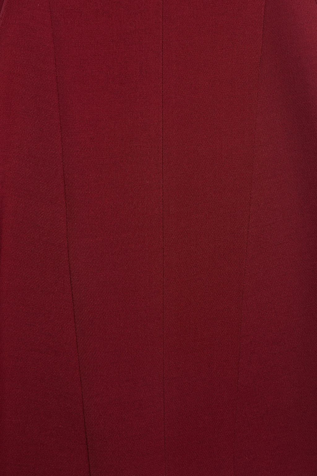 VALENTINO GARAVANI Fluted wool and silk-blend crepe mini dress