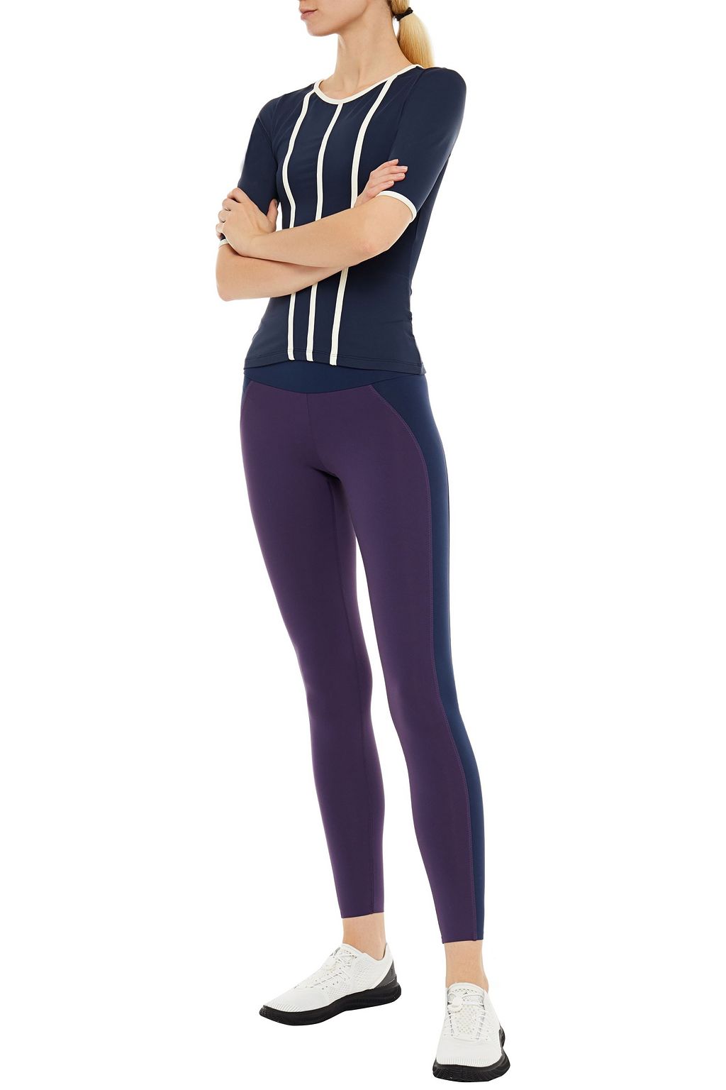 ERNEST LEOTY Perform two-tone stretch leggings