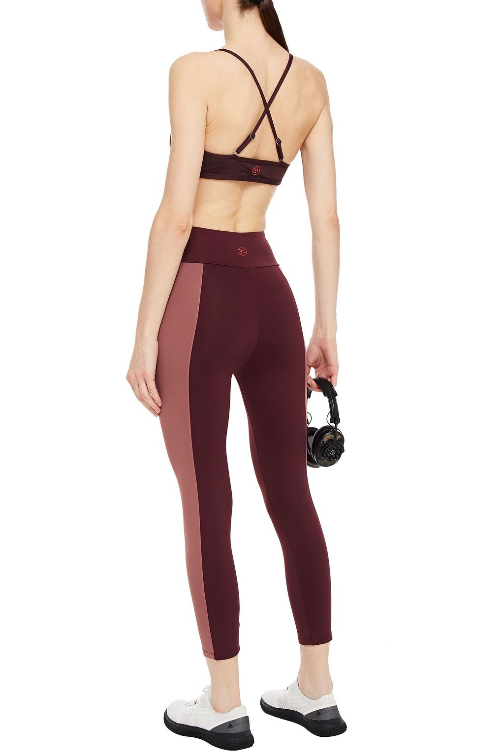 ERNEST LEOTY Therese cropped two-tone stretch leggings