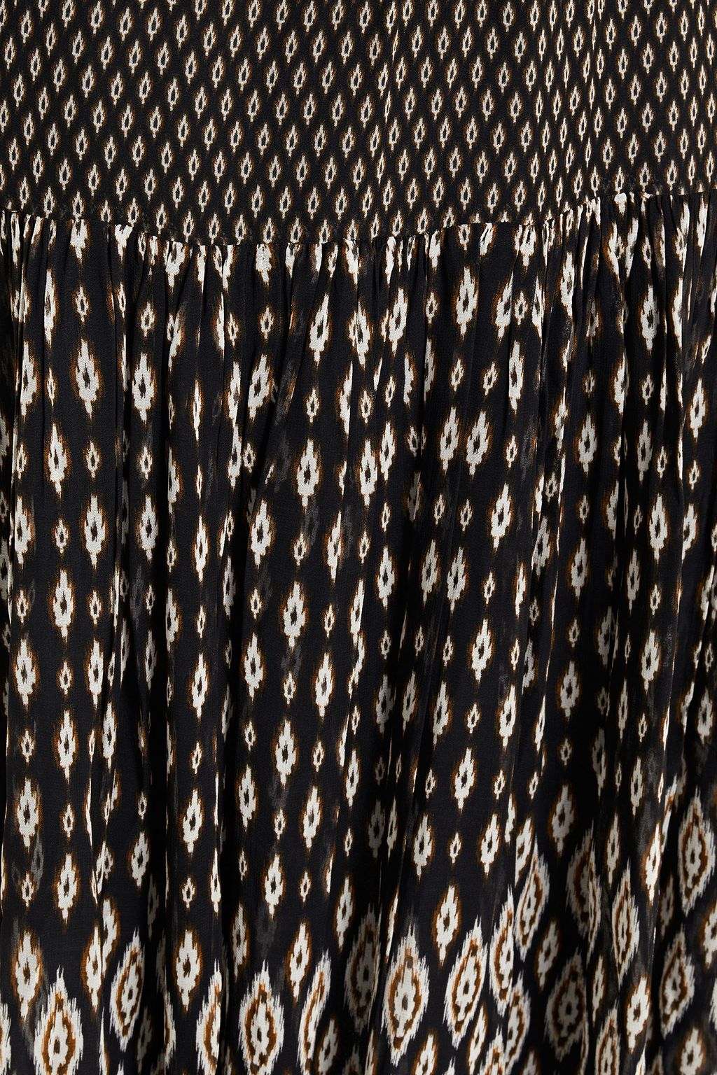 VANESSA BRUNO Hernani paneled printed chiffon midi skirt