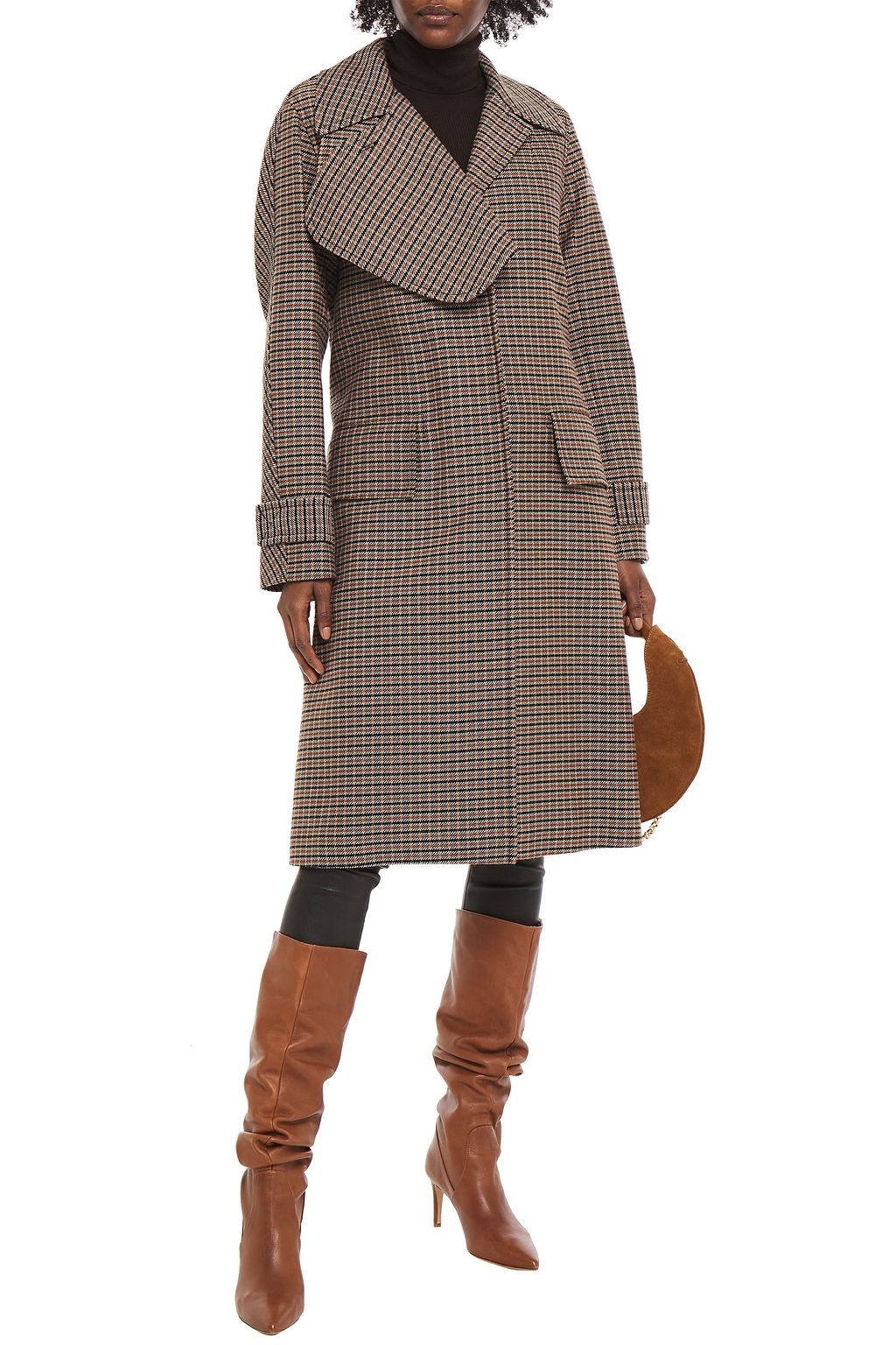 VICTORIA BECKHAM Checked wool coat
