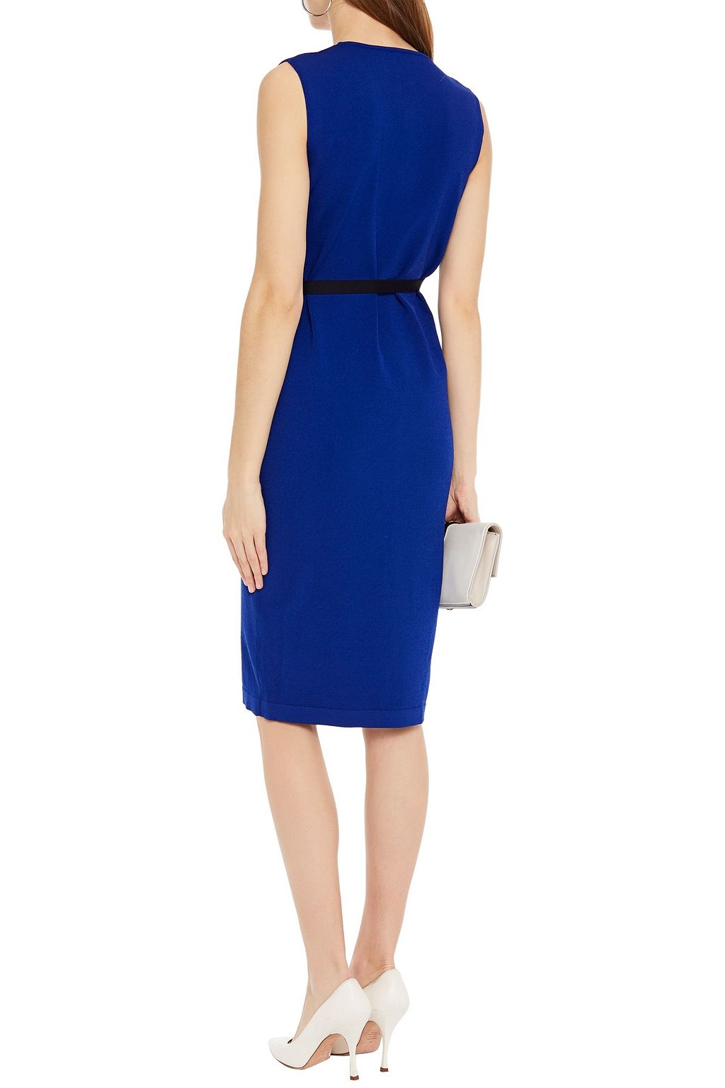 BOUTIQUE MOSCHINO Gathered stretch-knit dress