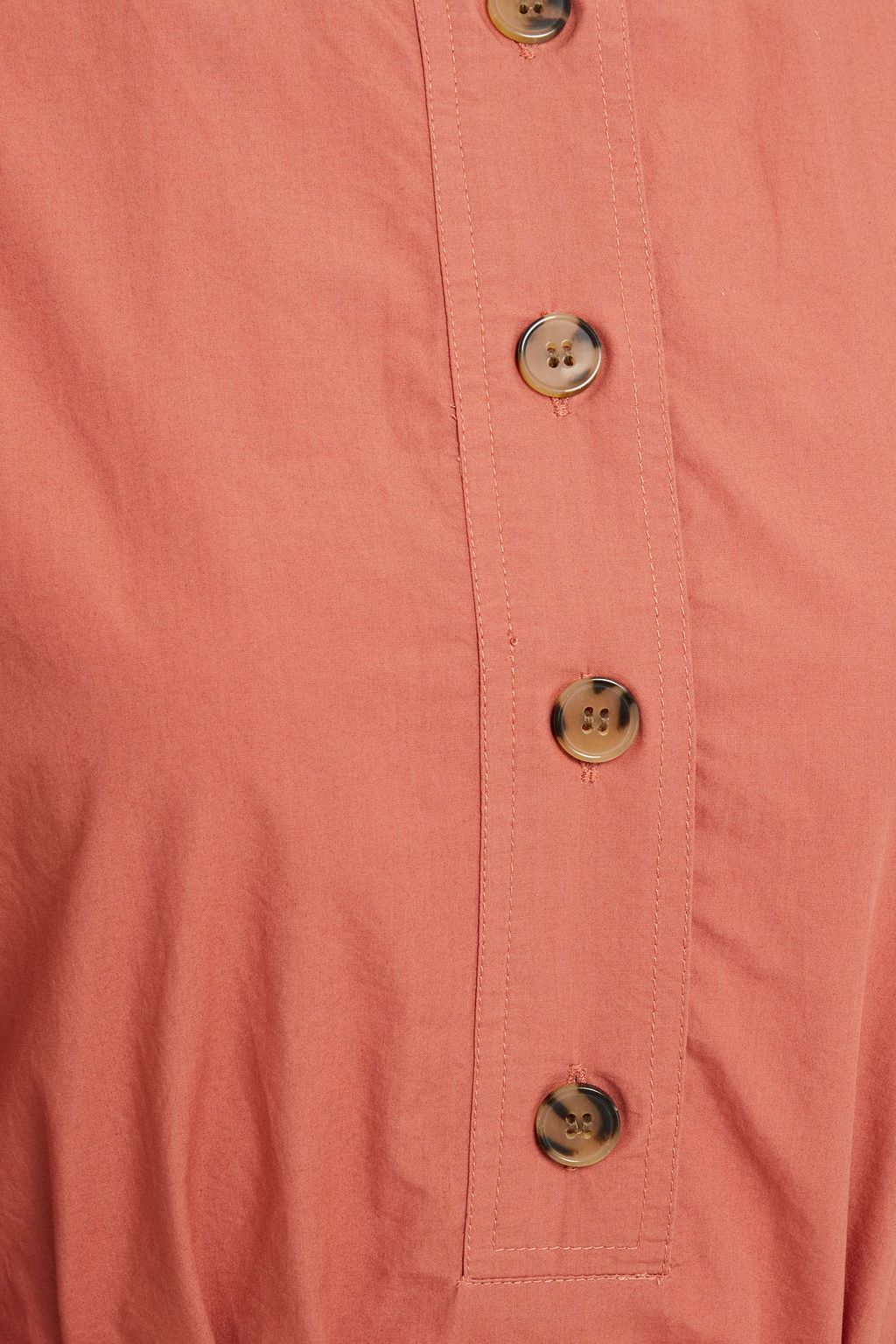 VANESSA BRUNO Neo belted cotton-poplin blouse