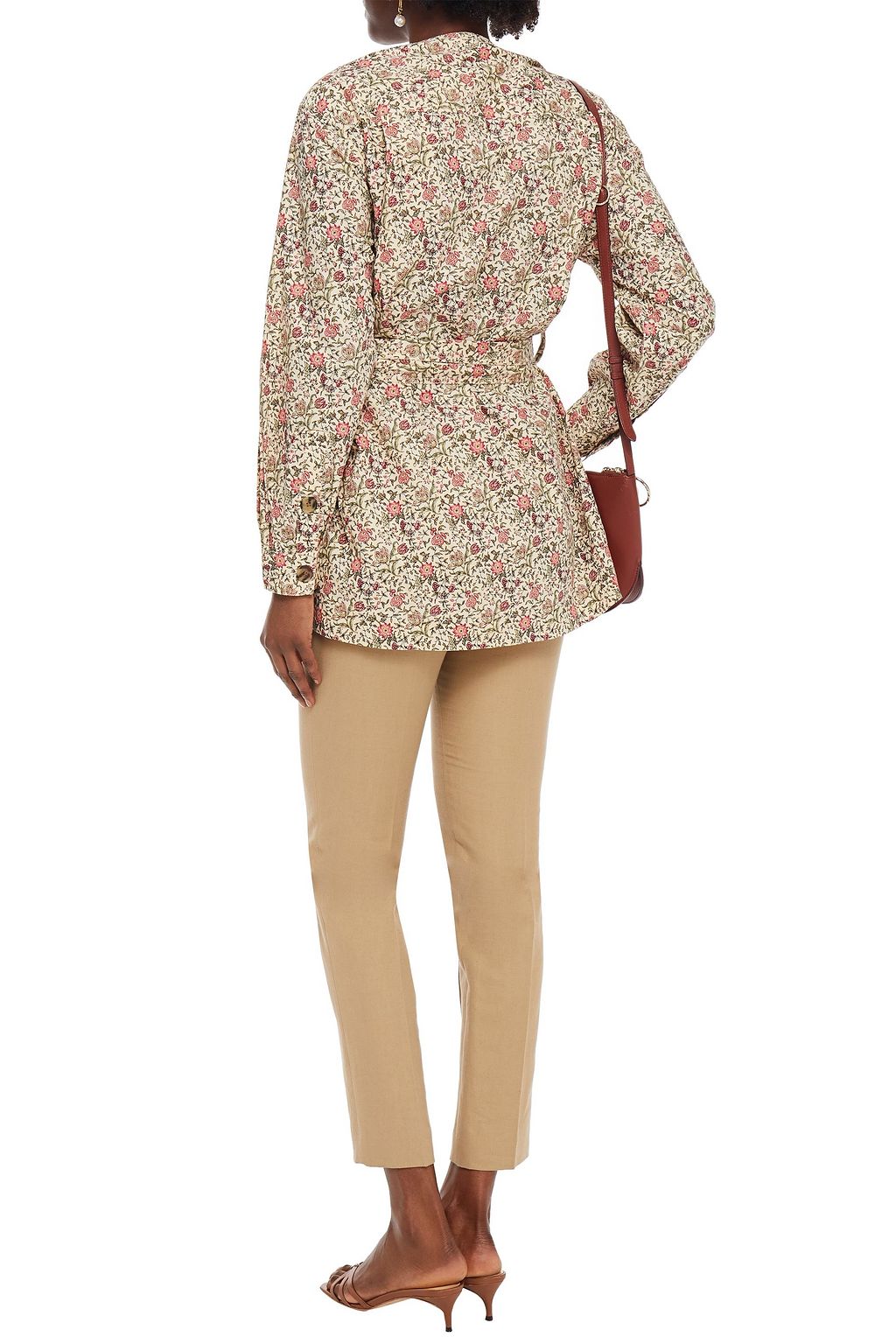 VANESSA BRUNO Neo floral-print cotton-poplin top
