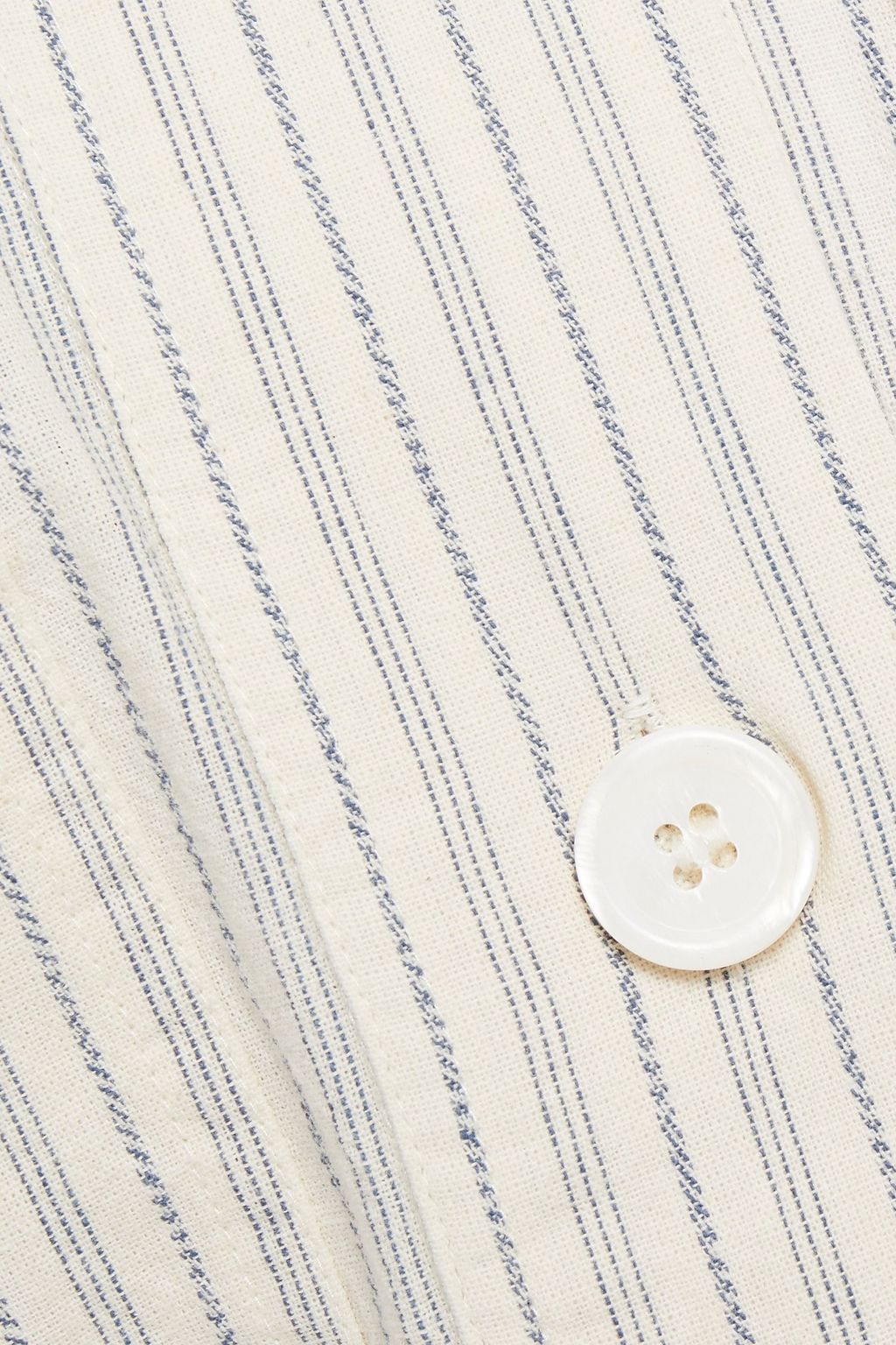 VANESSA BRUNO Belted striped cotton shirt