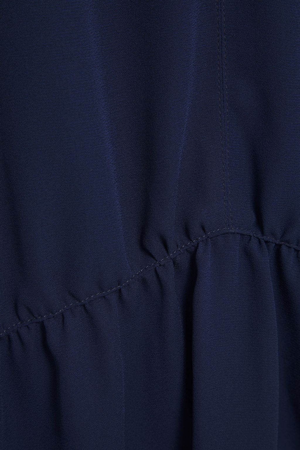 KENZO Gathered crepe de chine mini dress