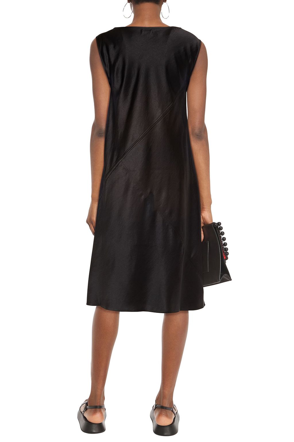 ATM ANTHONY THOMAS MELILLO Hammered-satin midi dress
