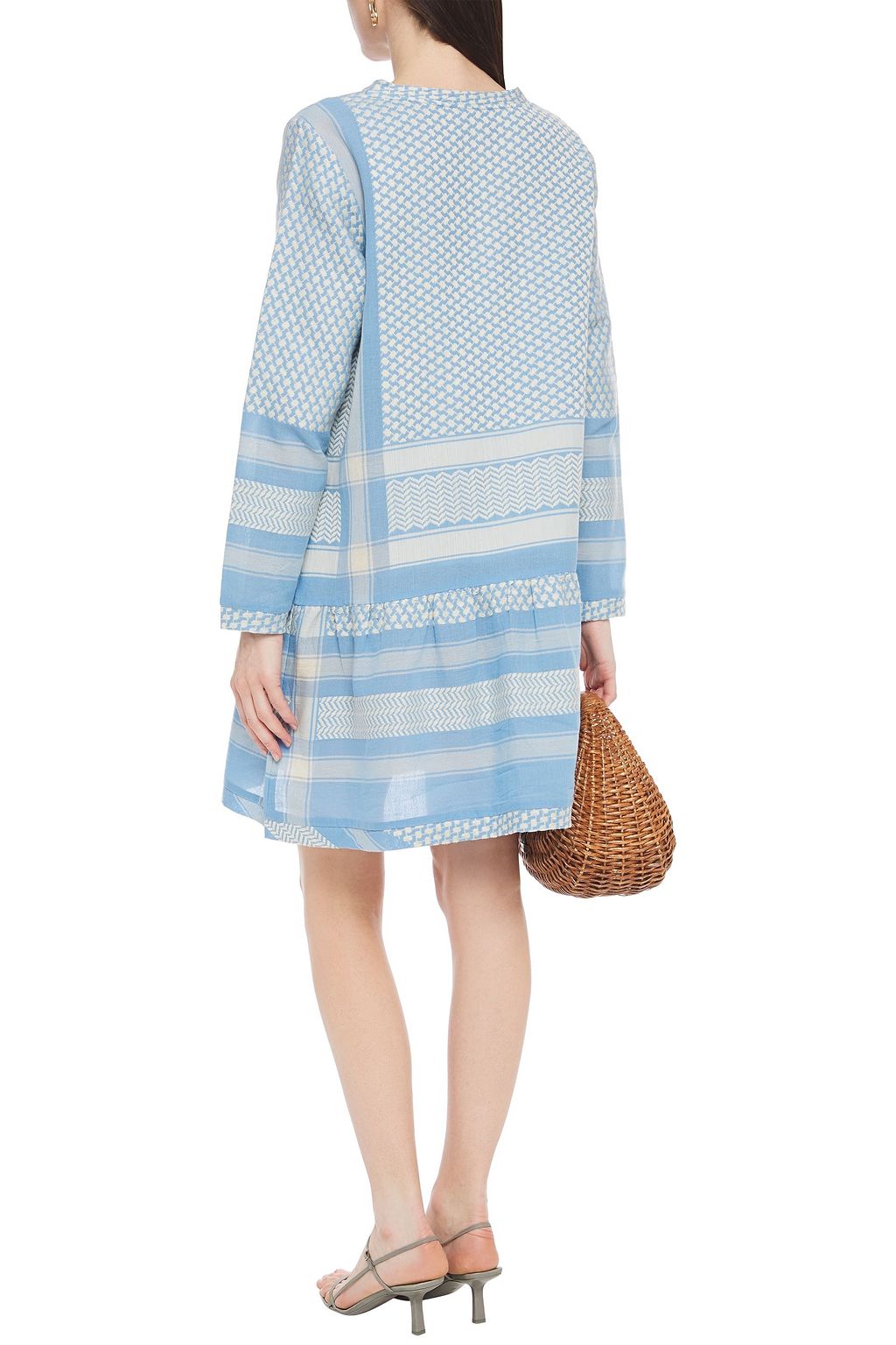 SUMMERY COPENHAGEN Cotton-jacquard mini dress
