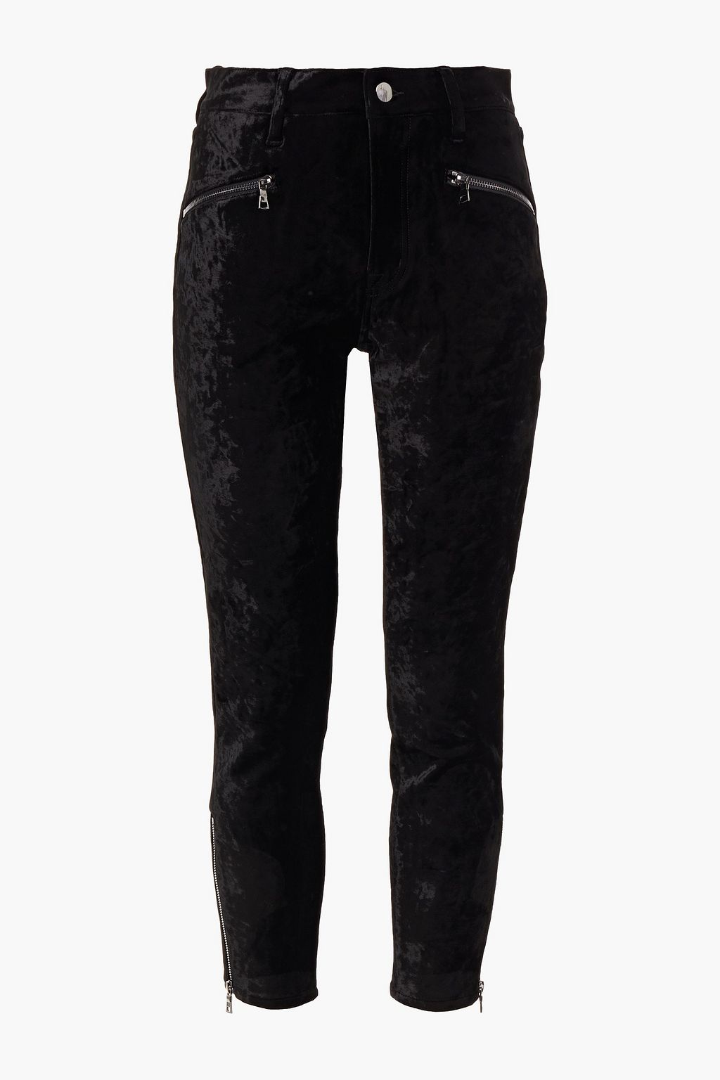 black velvet skinny pants womens