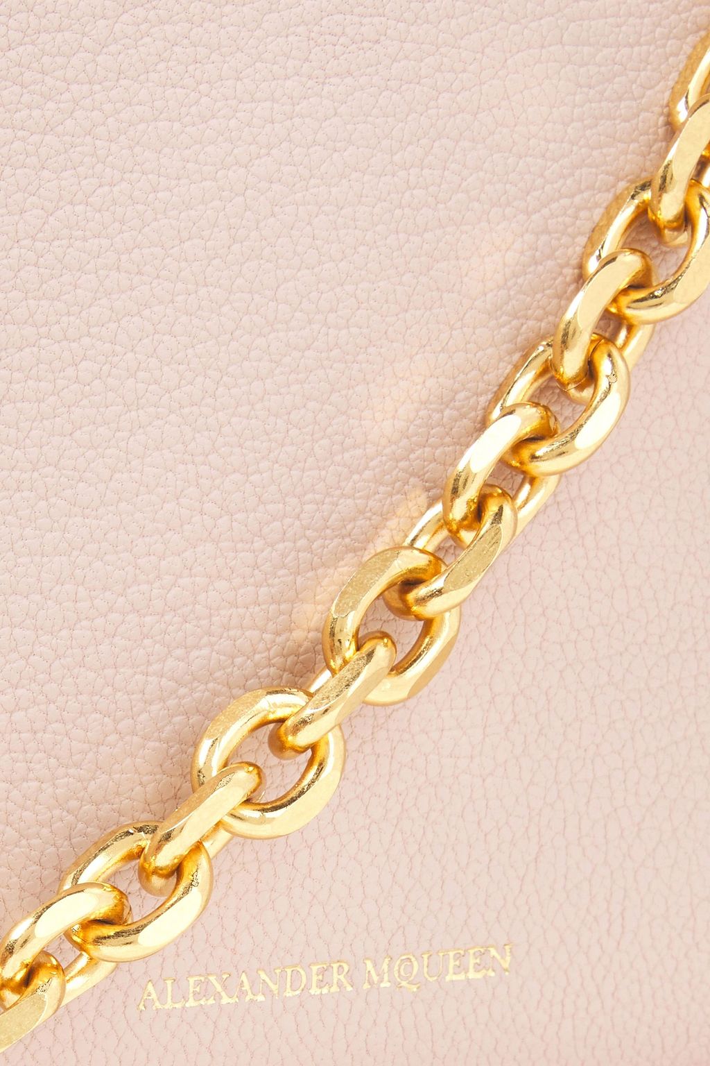 MCQUEEN Pebbled-leather shoulder bag
