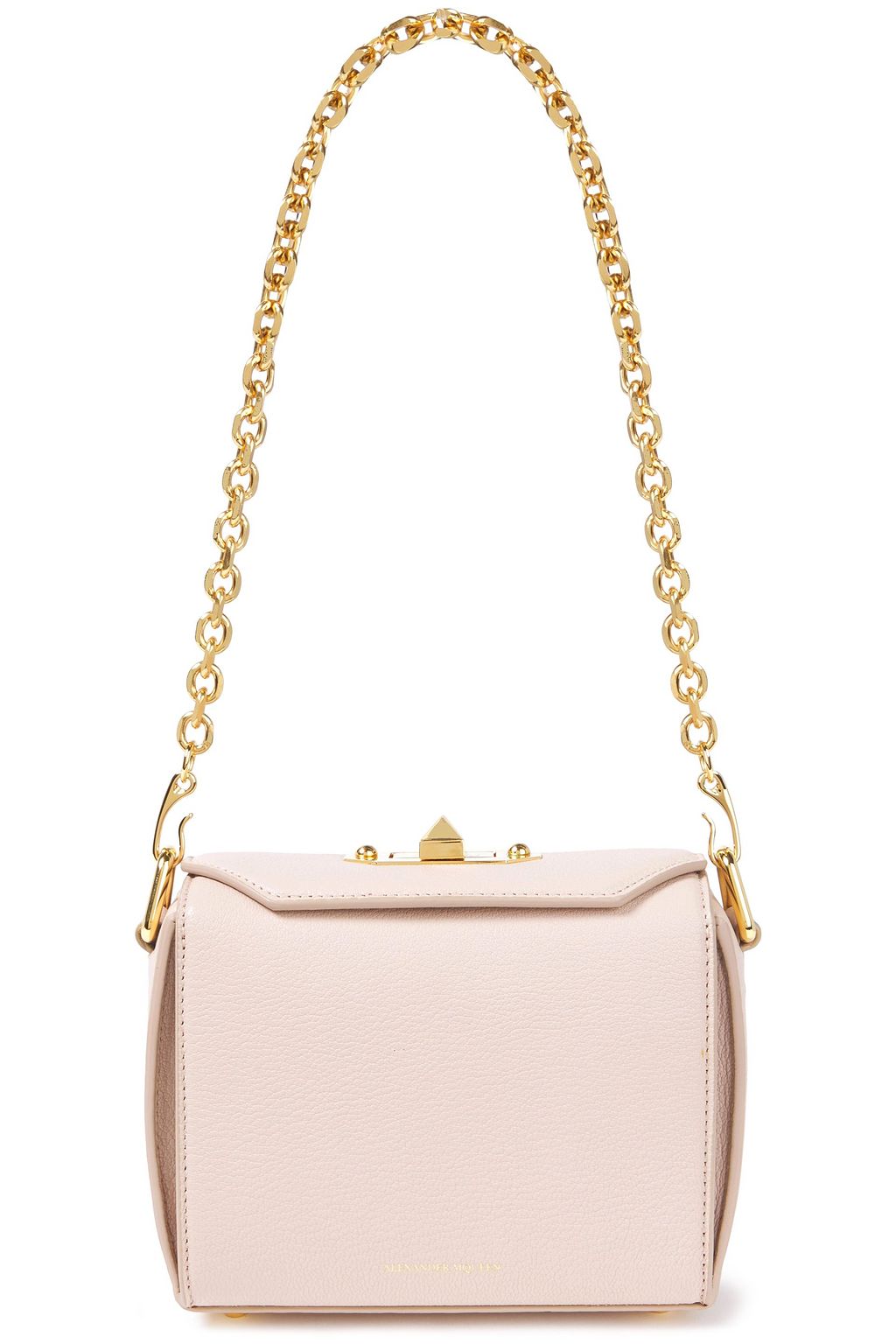 Pastel pink Box Bag pebbled-leather shoulder bag | ALEXANDER MCQUEEN ...