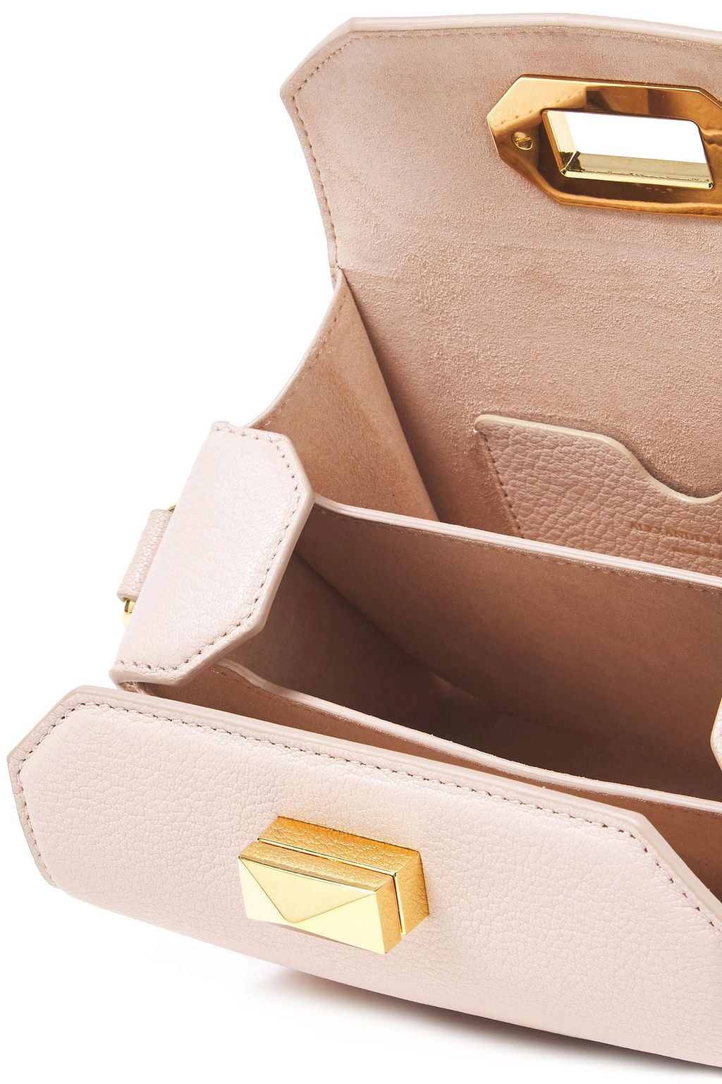 MCQUEEN Pebbled-leather shoulder bag