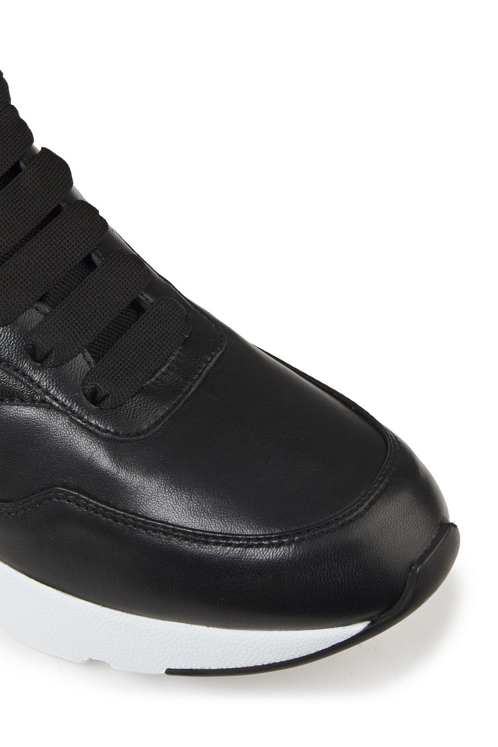 MCQUEEN Runner two-tone leather sneakers