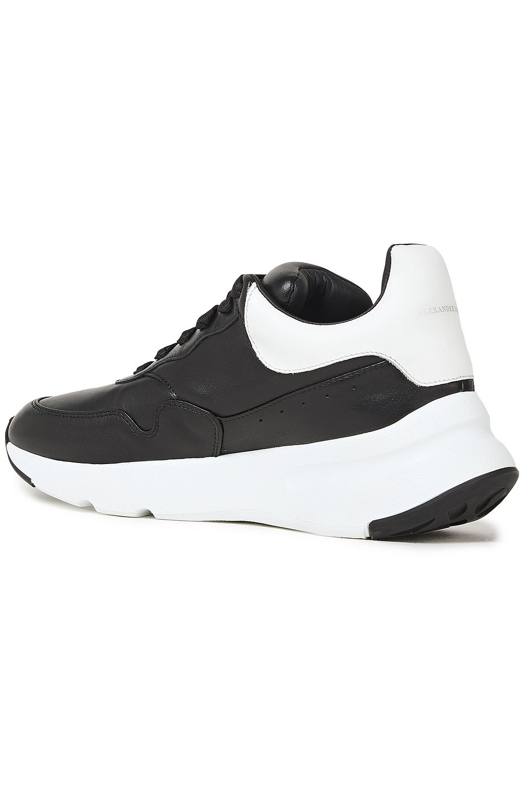 MCQUEEN Runner two-tone leather sneakers