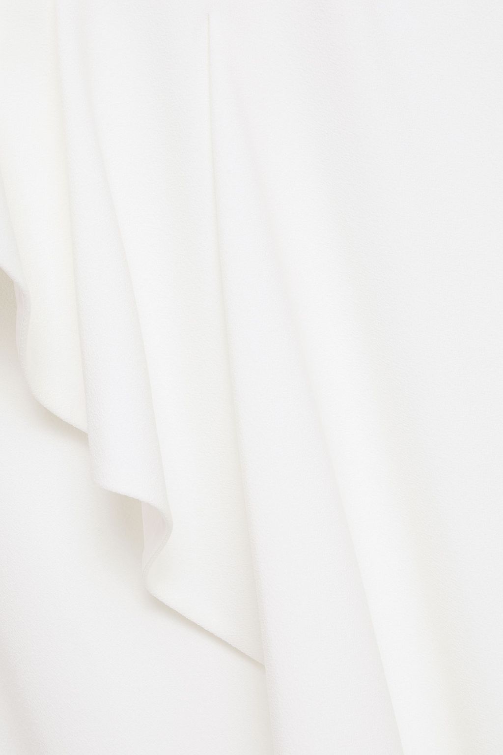 ROLAND MOURET Draped stretch-crepe midi skirt