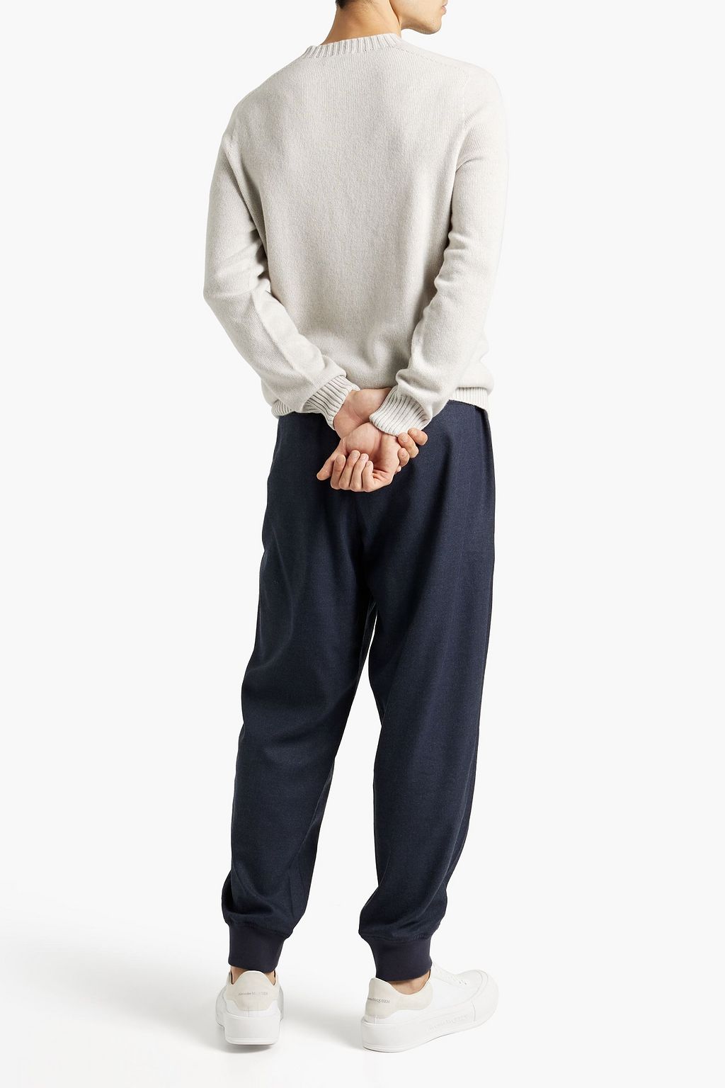 SUNSPEL Mélange cashmere and cotton-blend sweater
