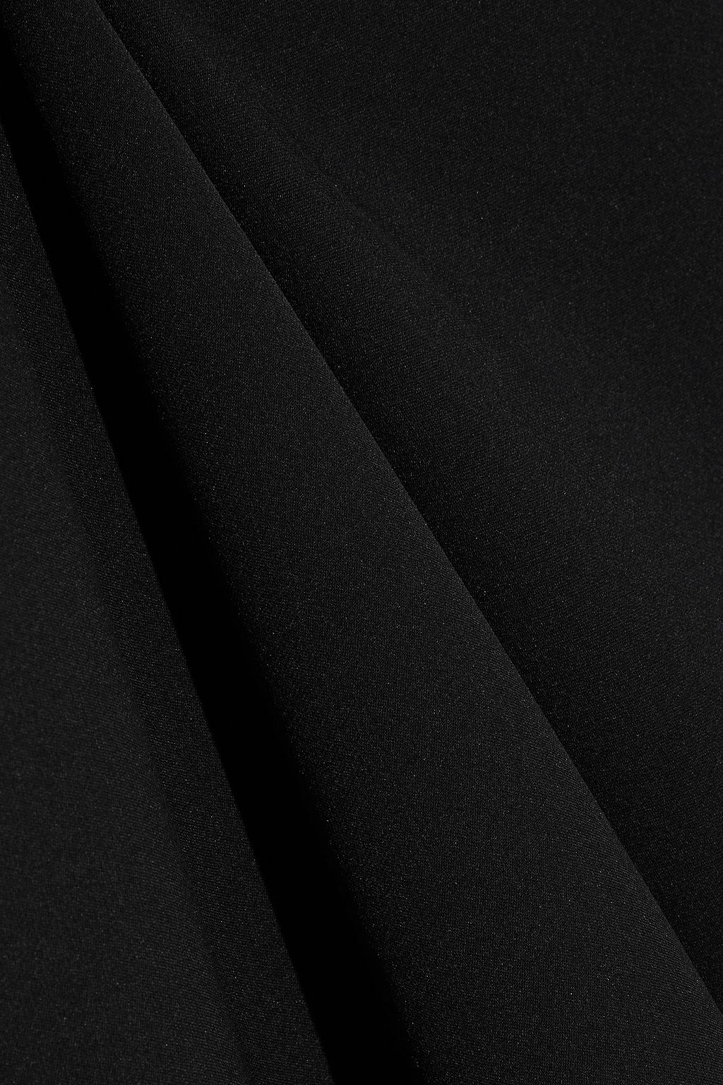 THEORY Gathered silk crepe de chine turtleneck top