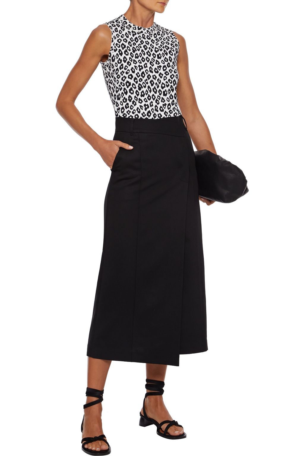 THEORY Jacquard-knit top