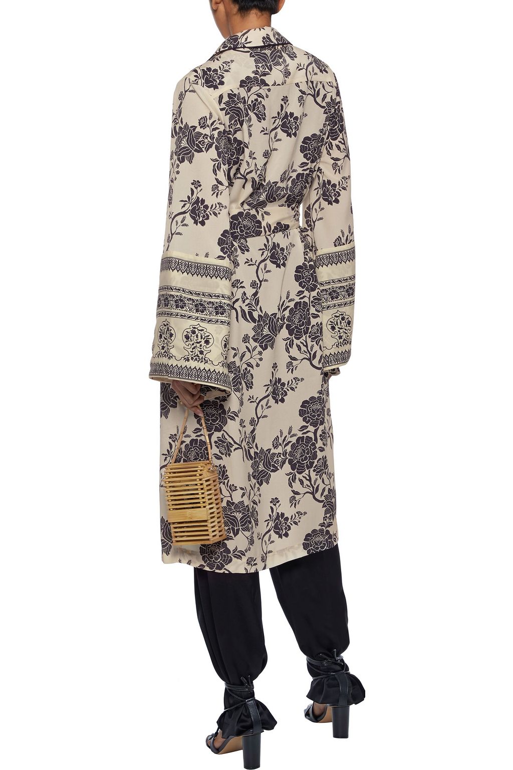 JOHANNA ORTIZ Two Seasons floral-print crepe kimono