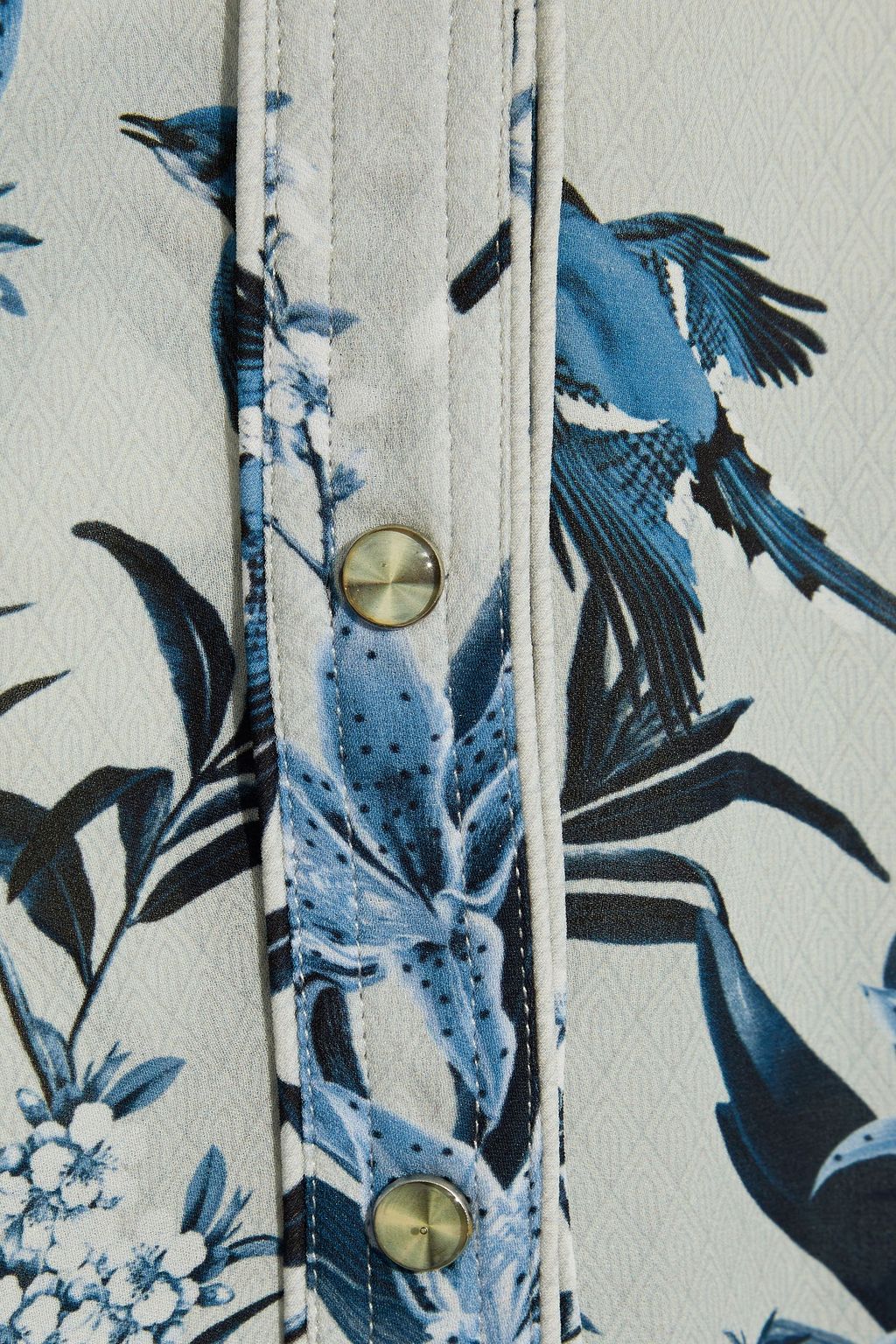 JOHANNA ORTIZ Azalea printed silk-georgette shirt
