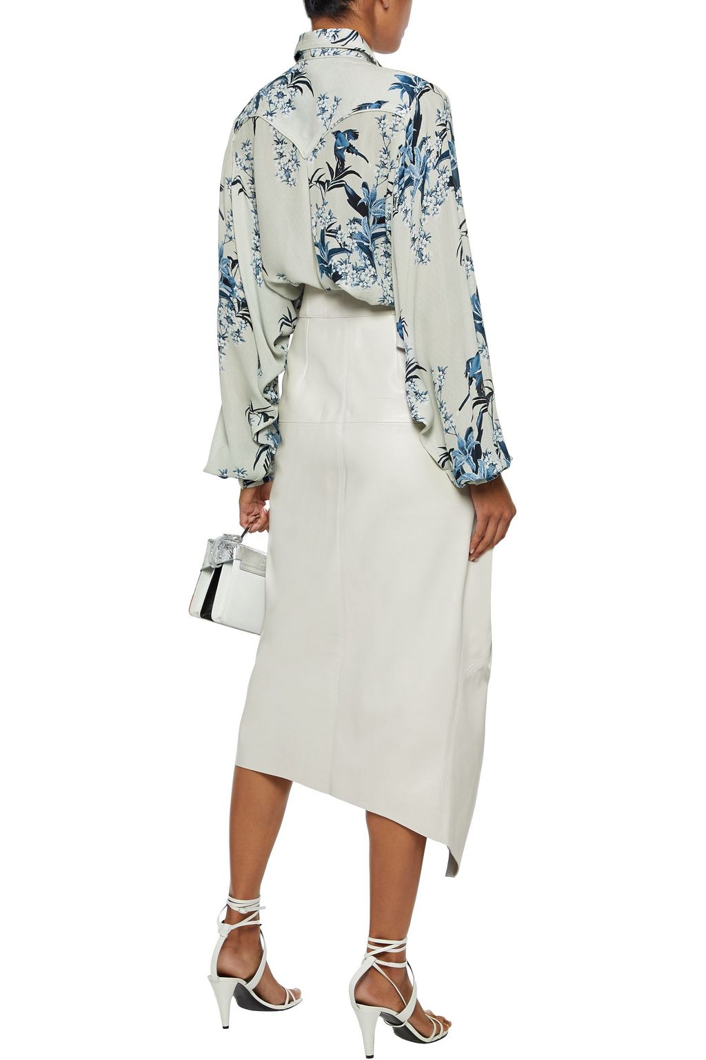 JOHANNA ORTIZ Azalea printed silk-georgette shirt