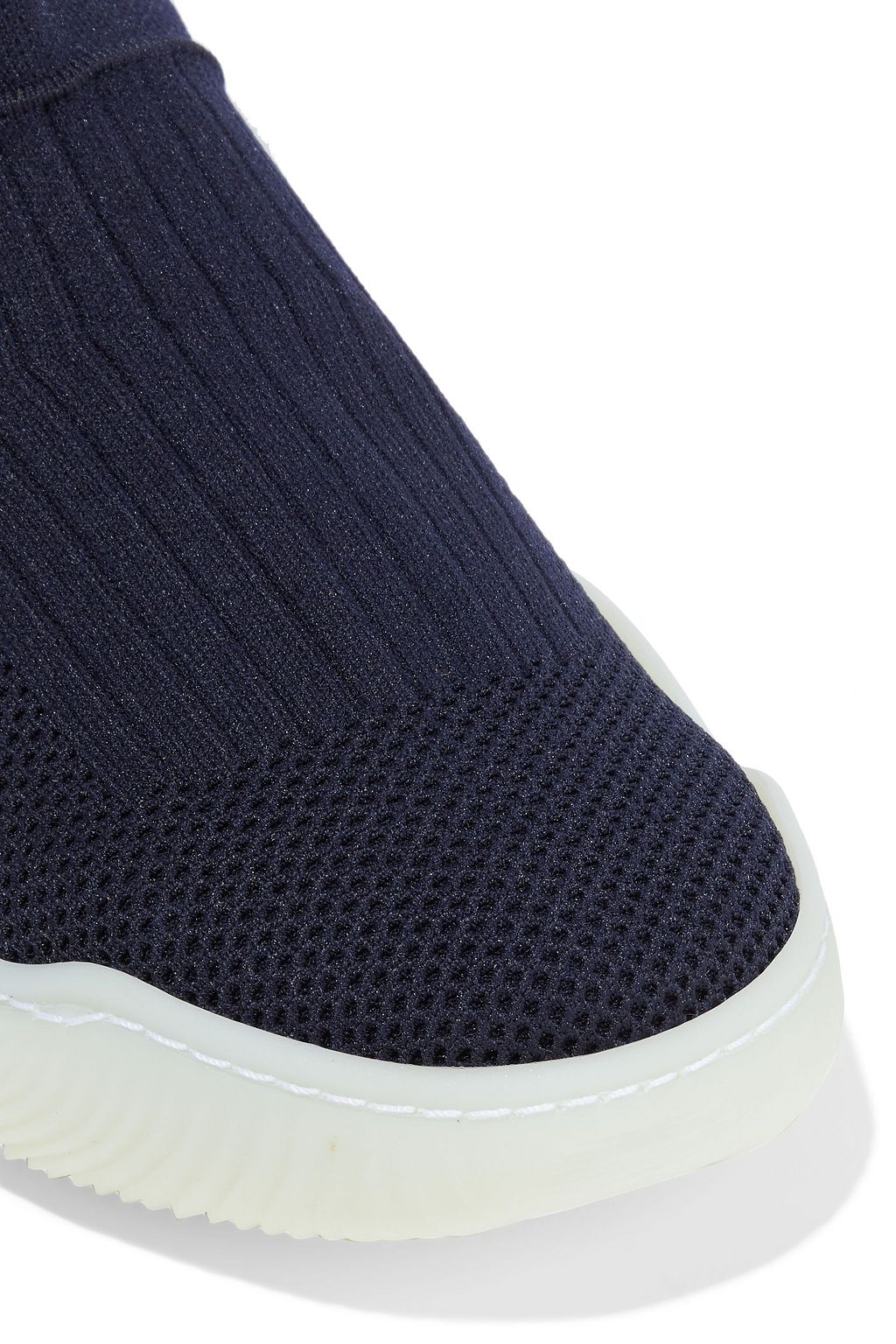 STELLA MCCARTNEY Loop stretch-knit high-top sneakers
