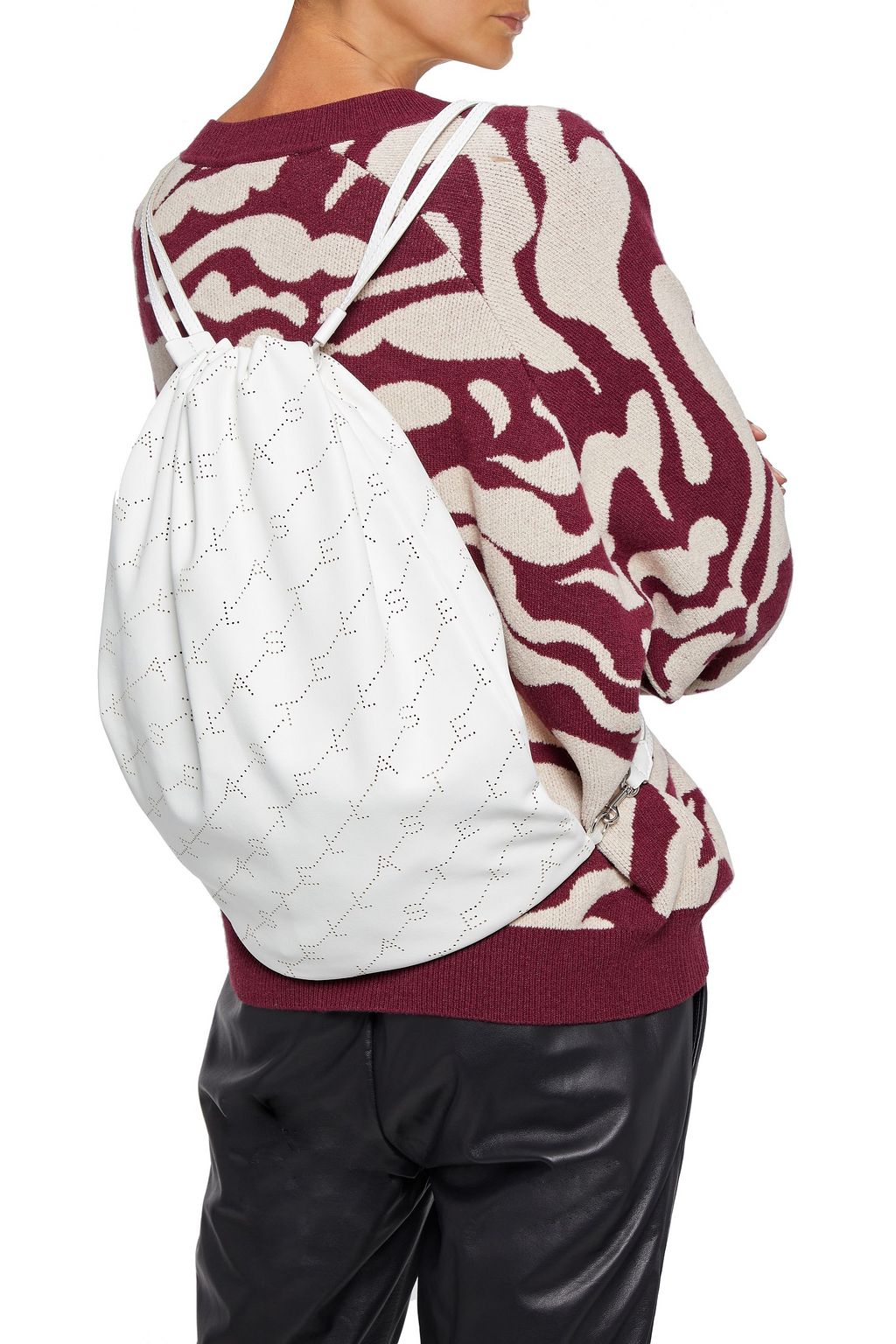 STELLA MCCARTNEY Perforated faux leather backpack